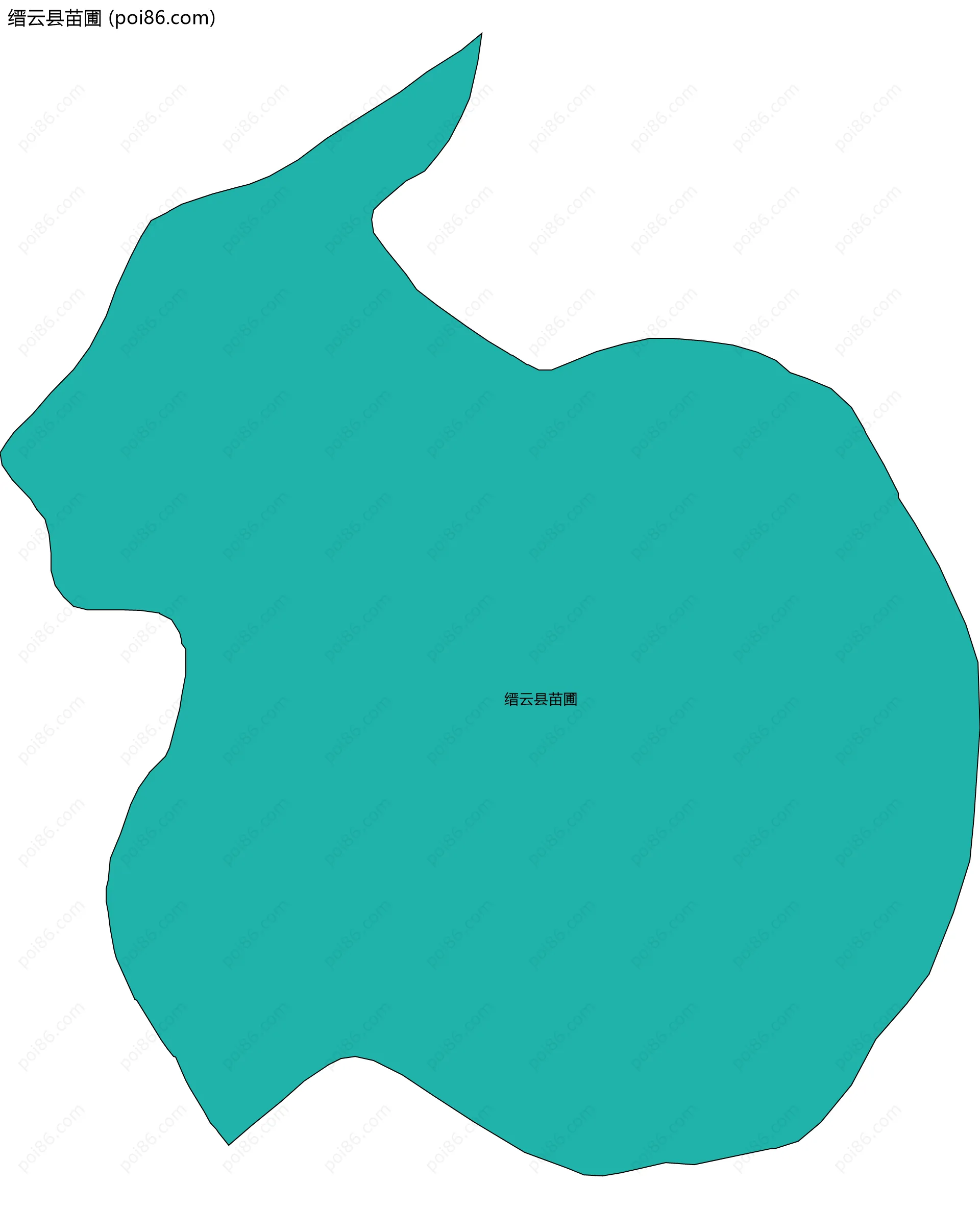 缙云县苗圃边界地图