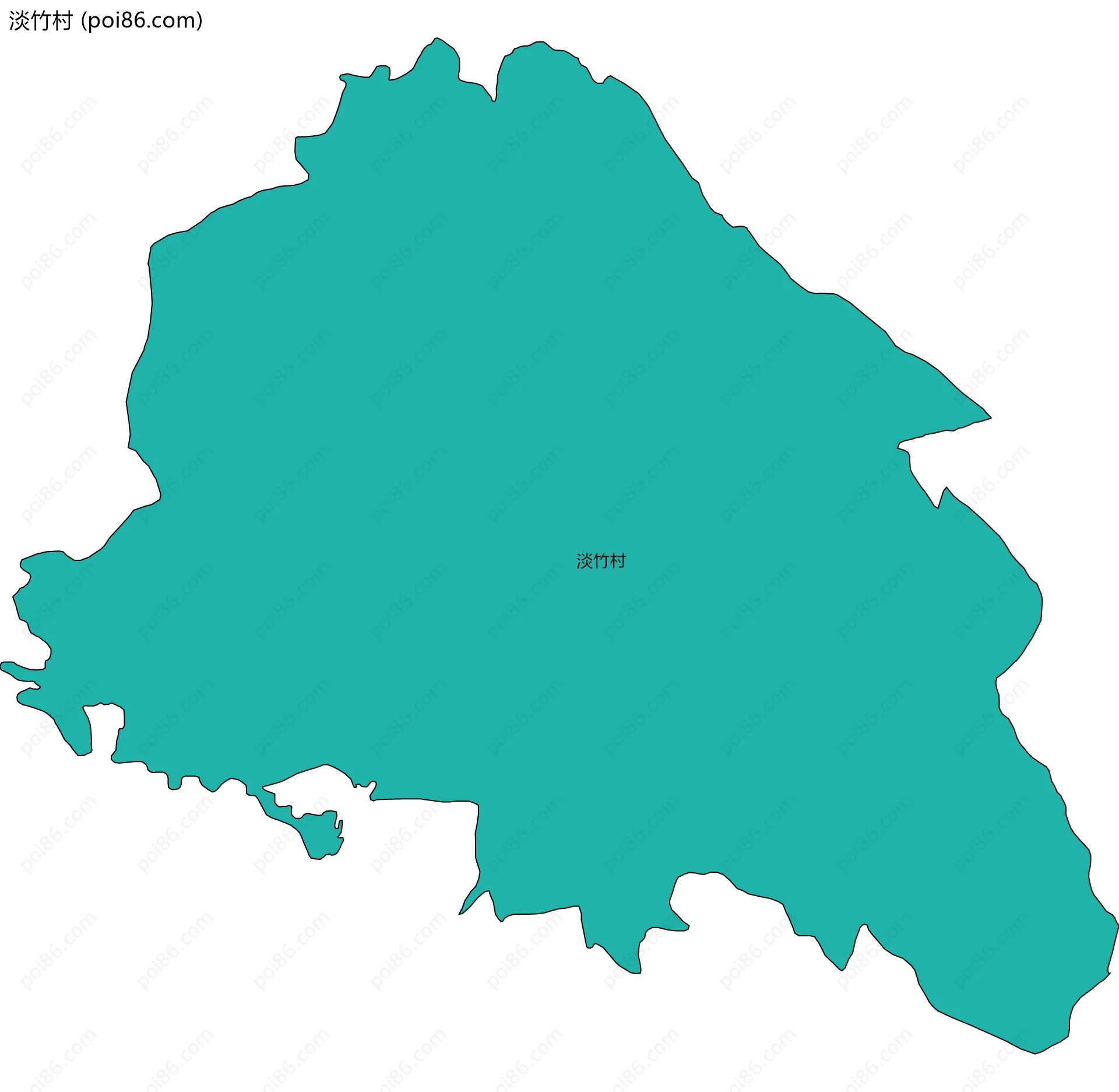 淡竹村边界地图