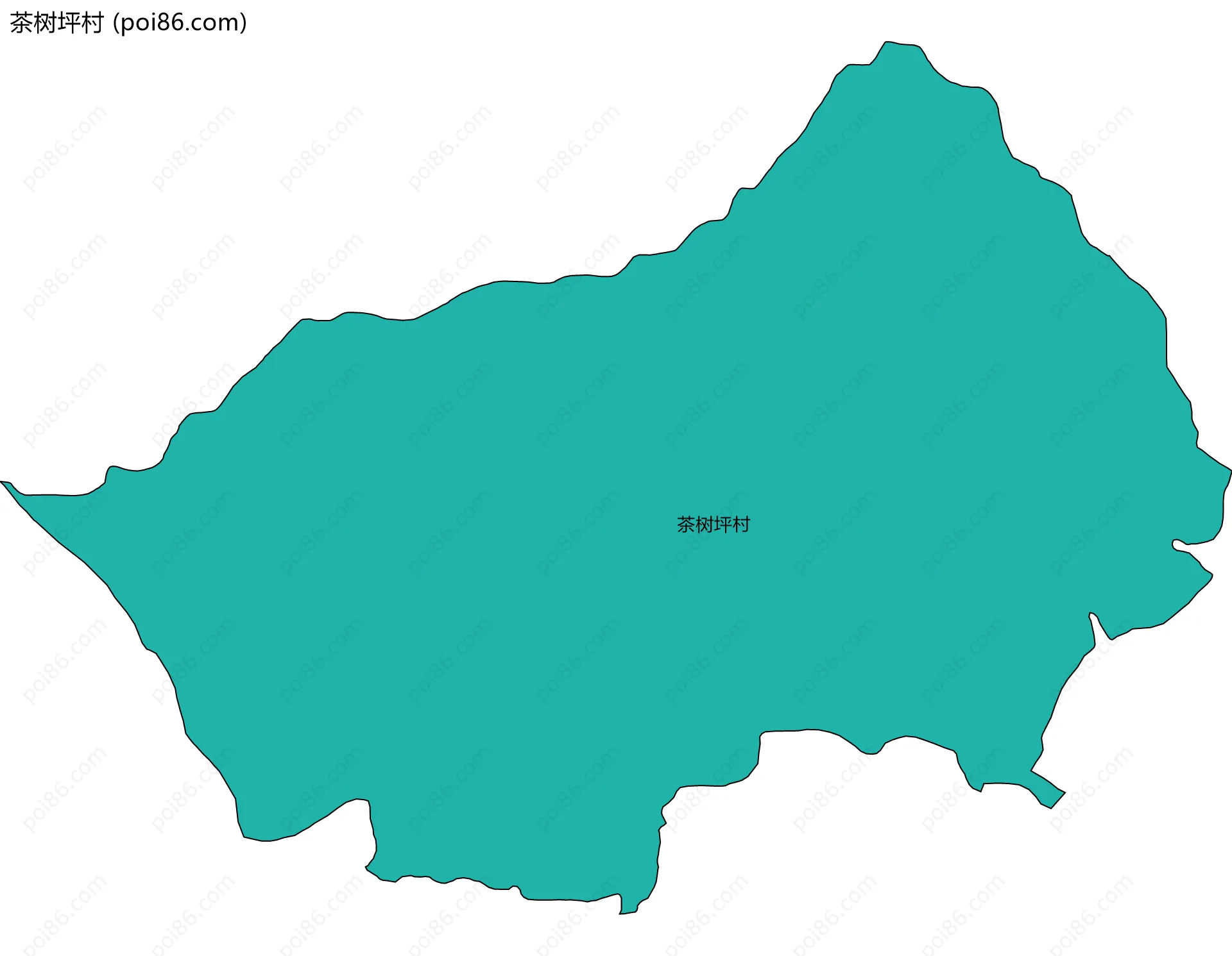 茶树坪村边界地图