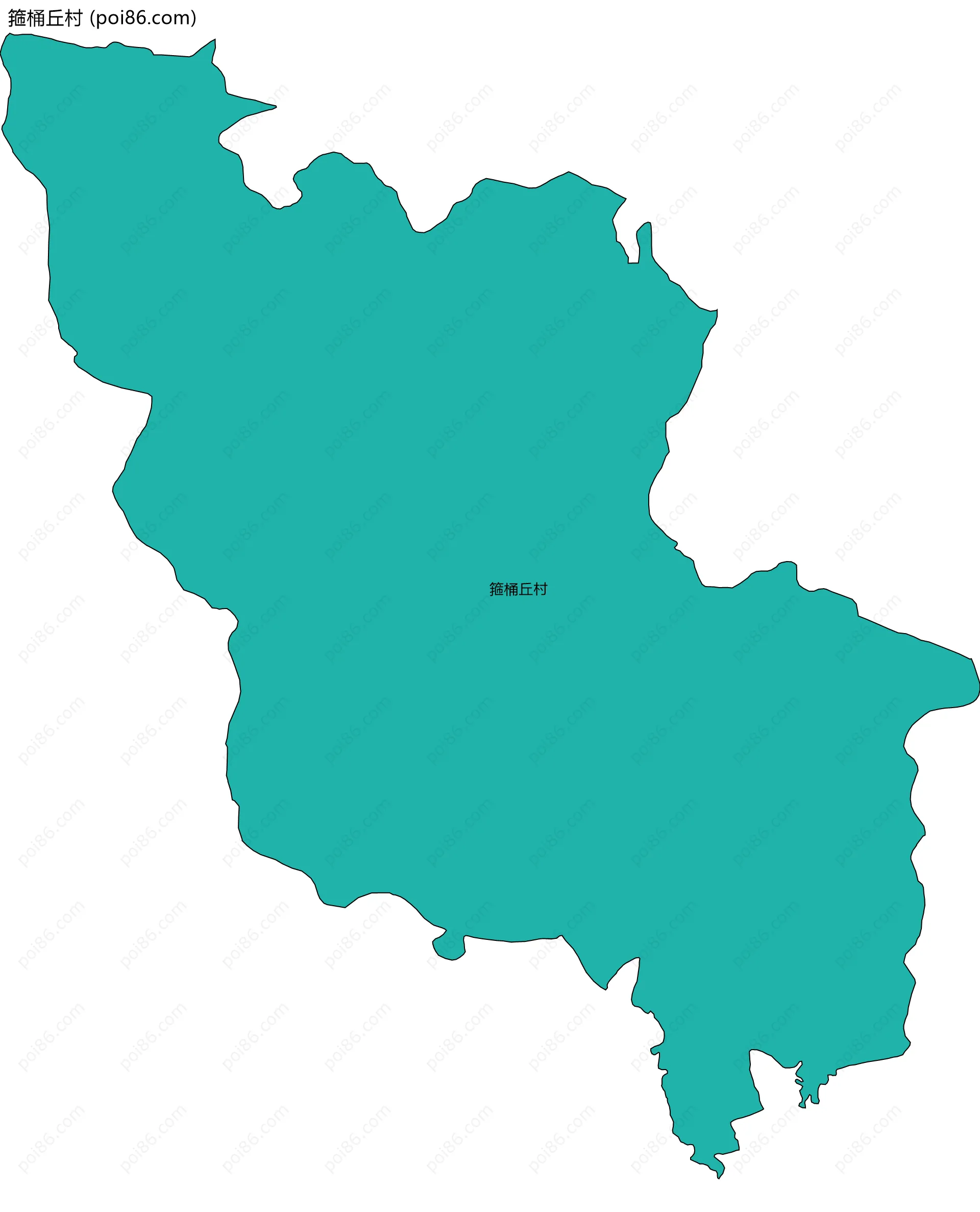 箍桶丘村边界地图