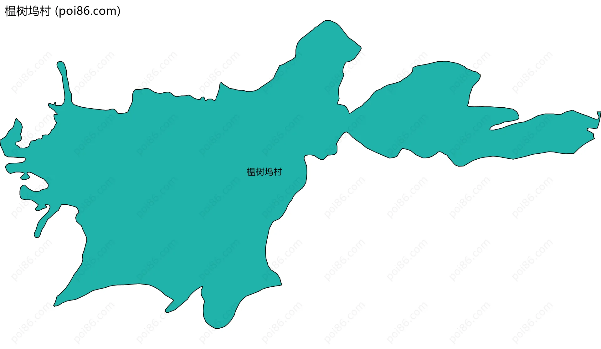 榅树坞村边界地图