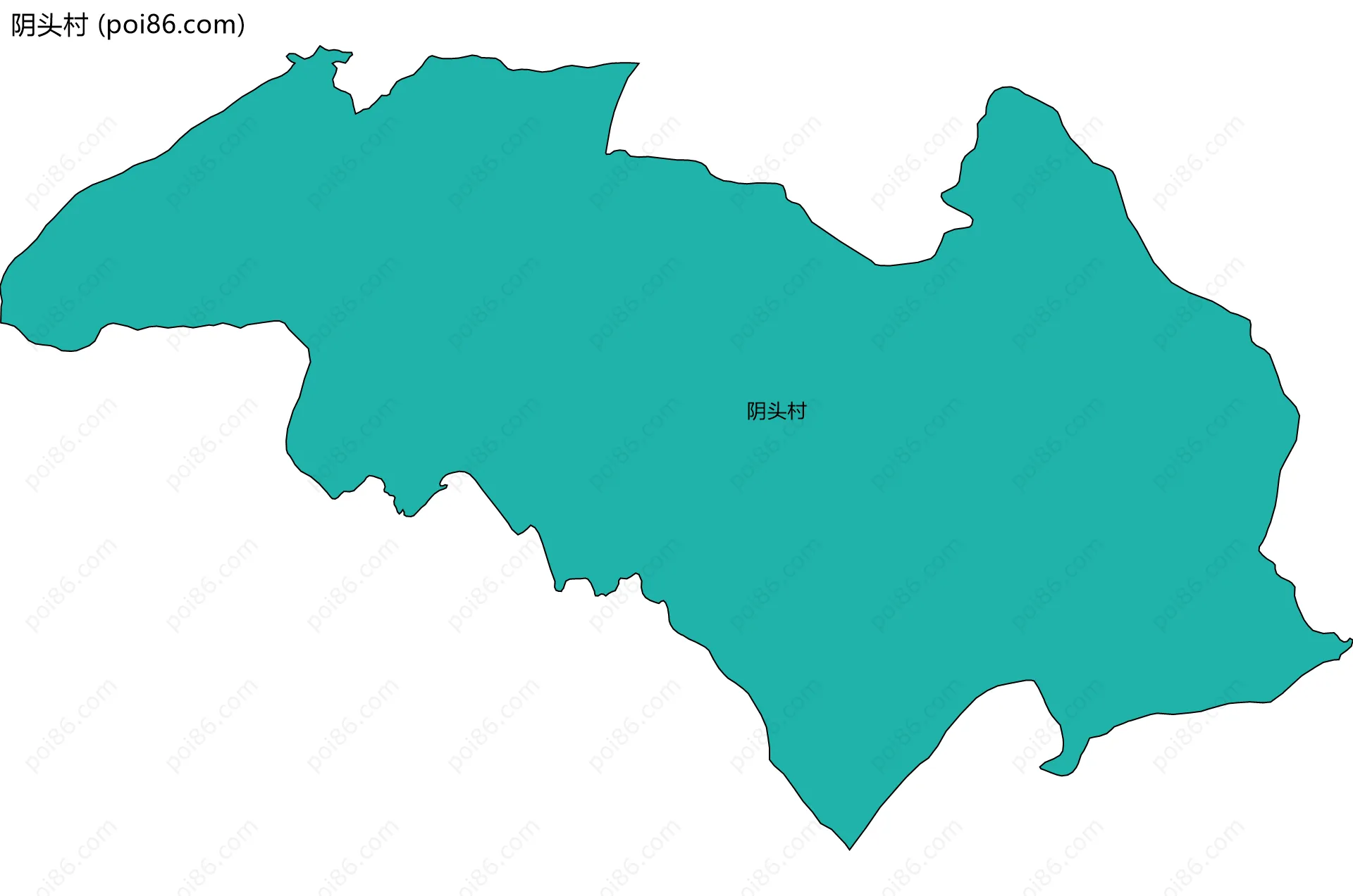 阴头村边界地图