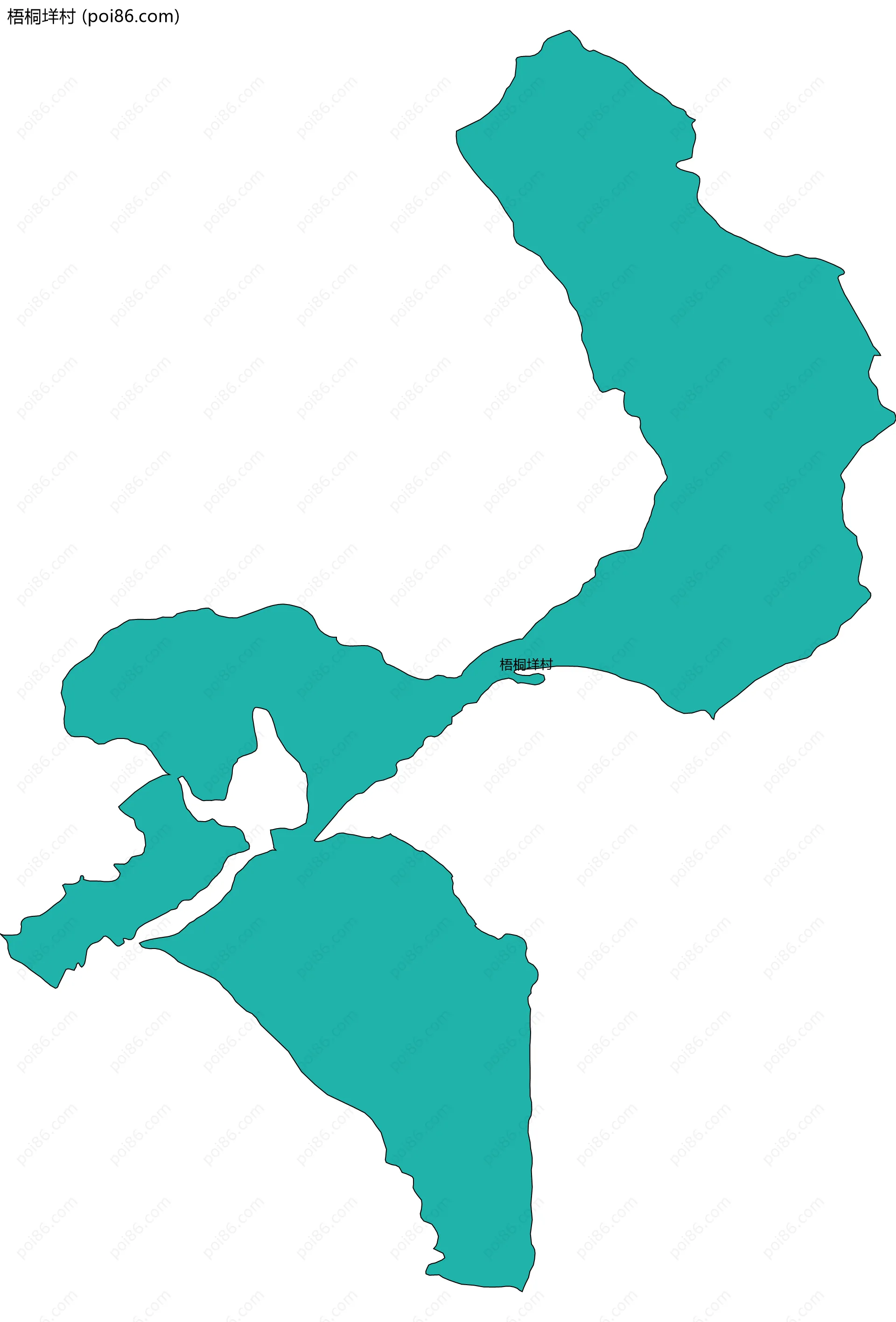 梧桐垟村边界地图