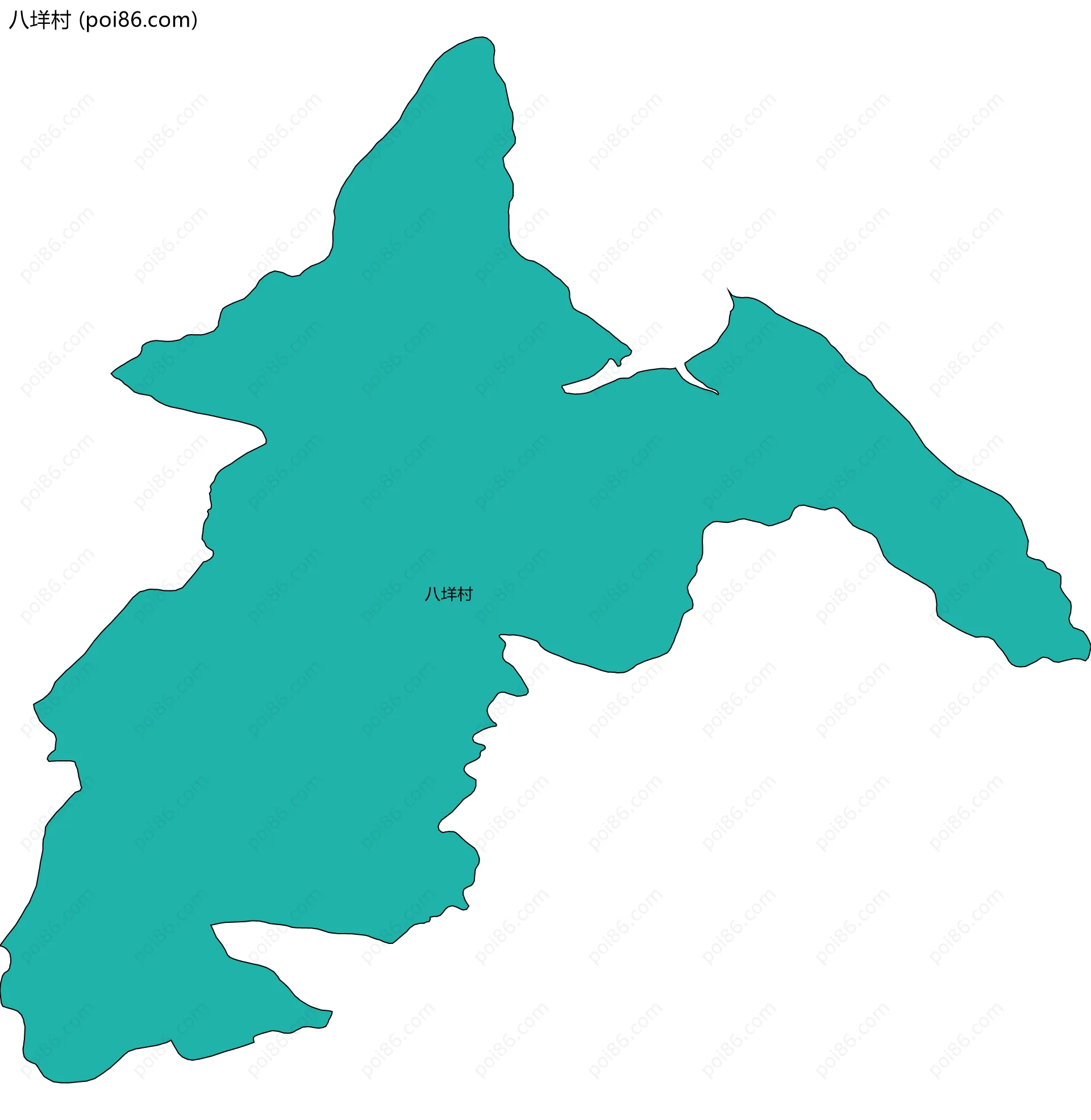 八垟村边界地图