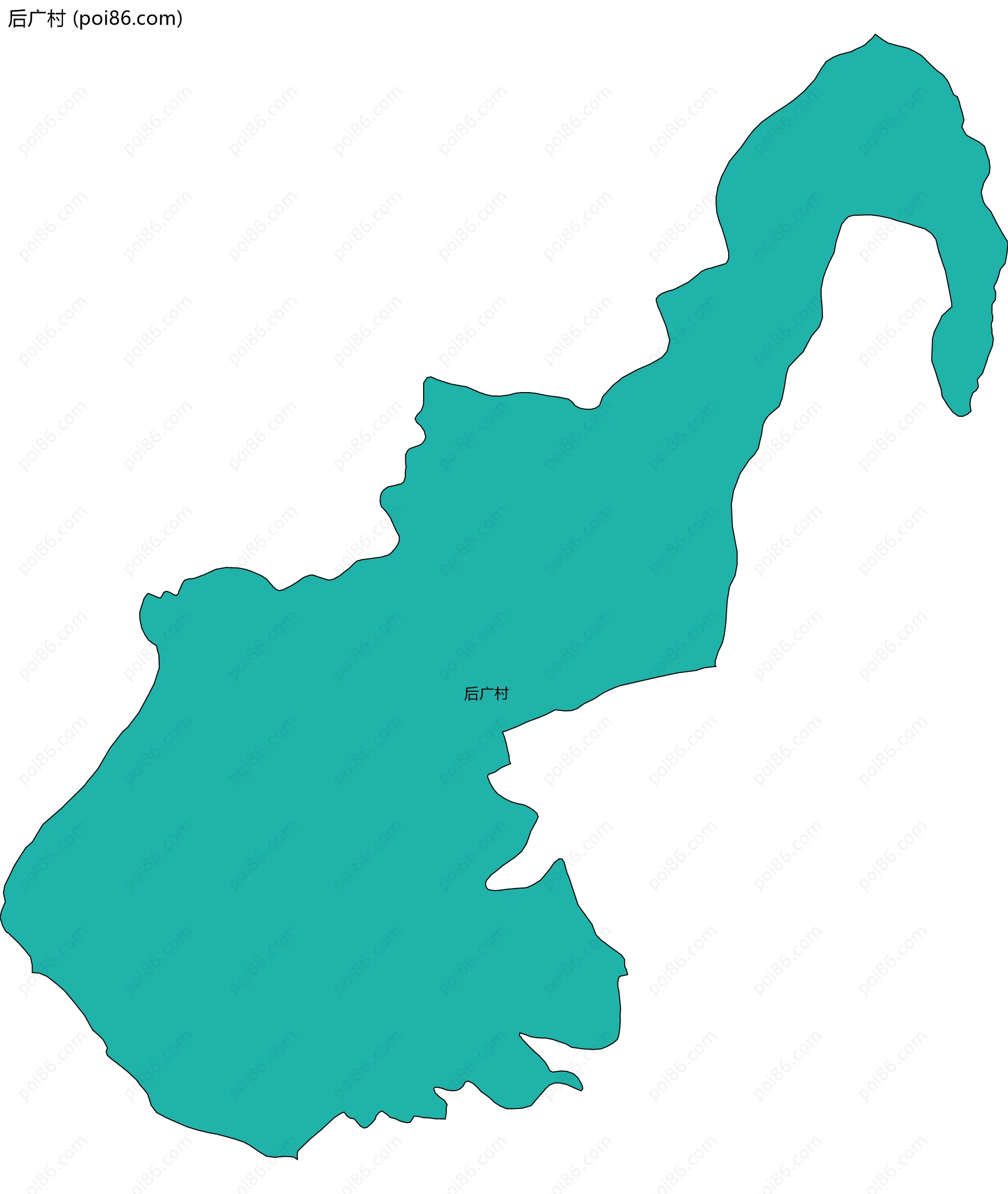 后广村边界地图