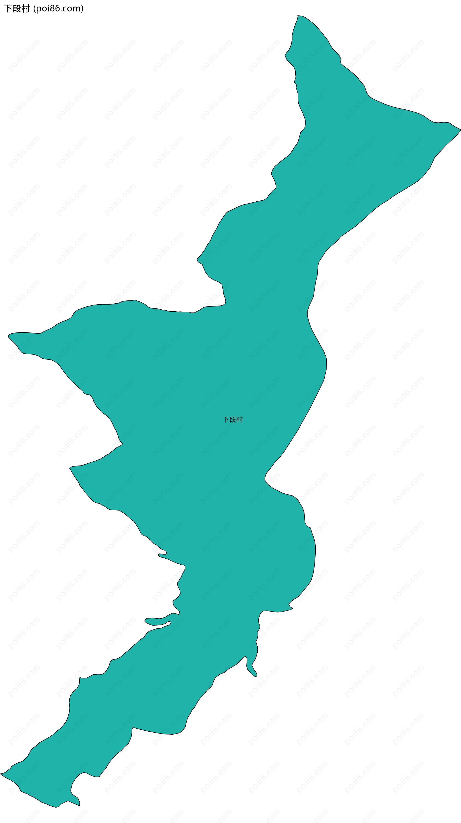 下段村边界地图