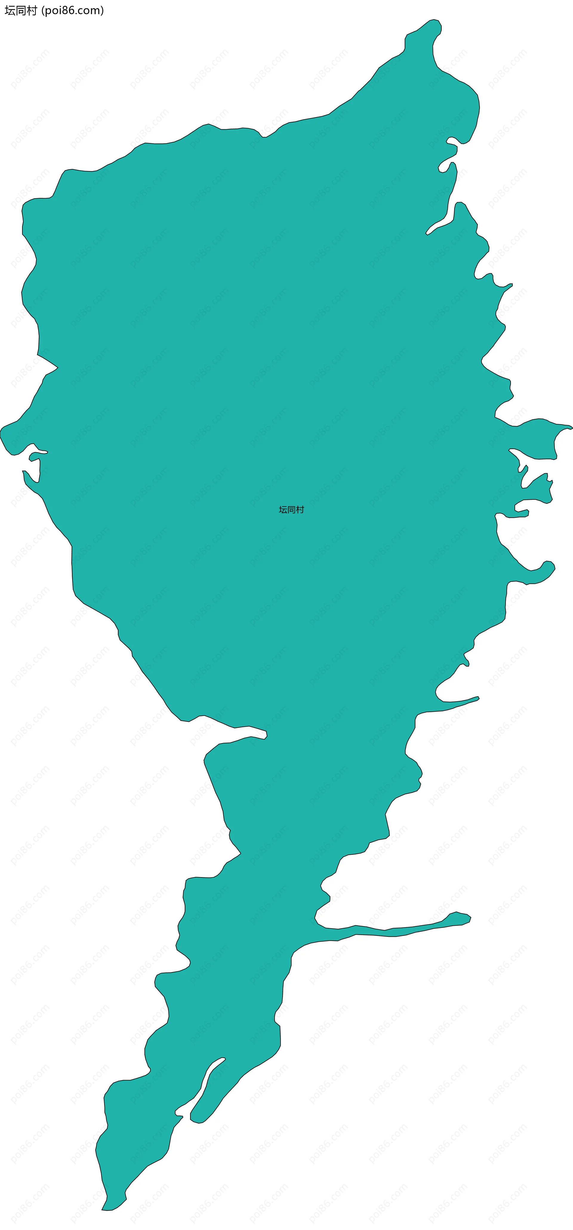 坛同村边界地图