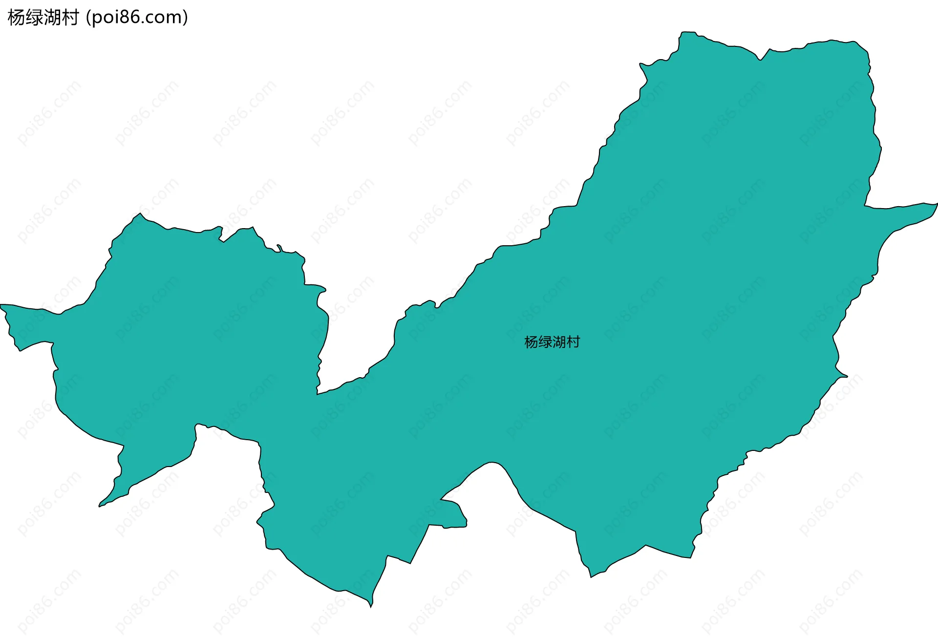 杨绿湖村边界地图