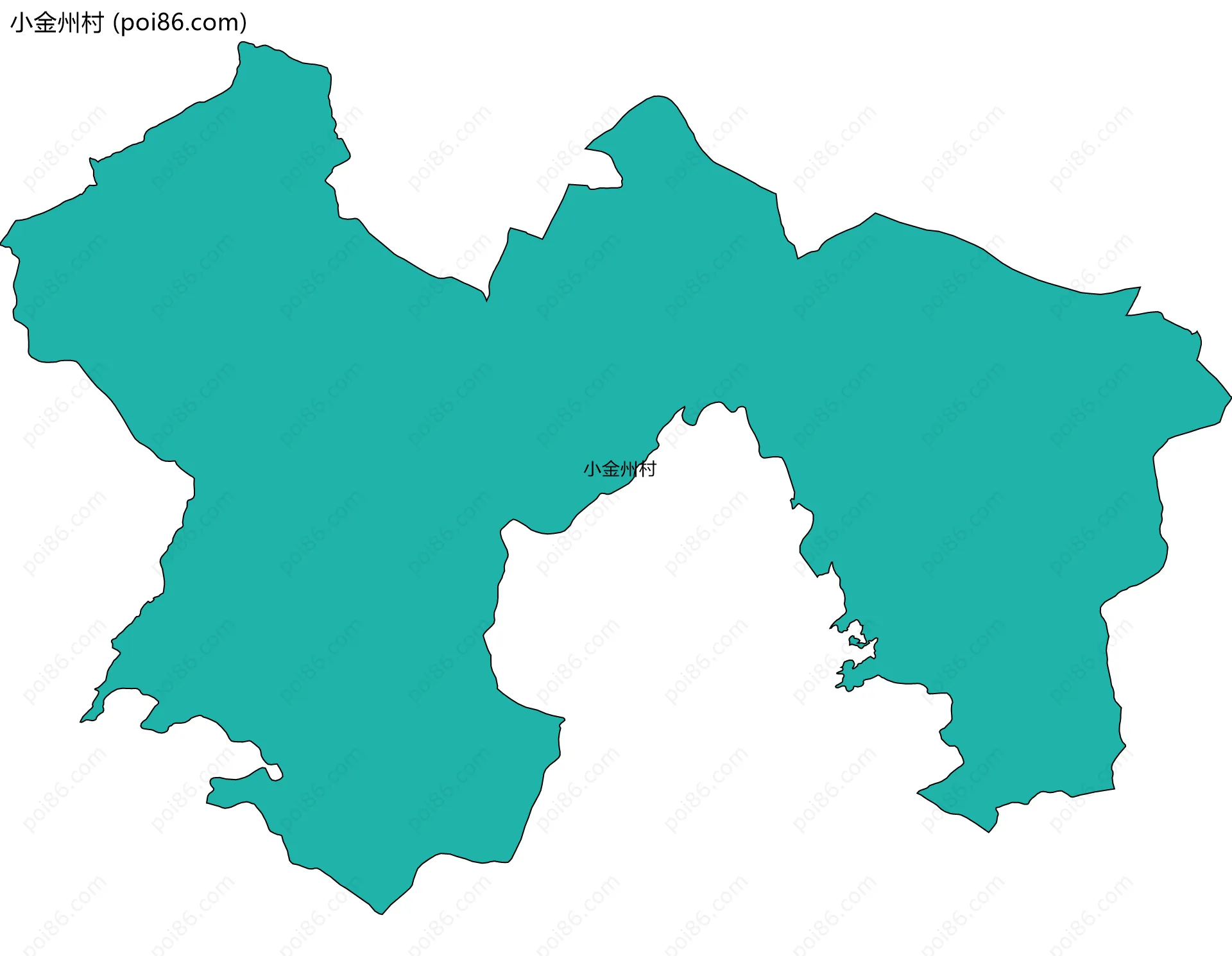 小金州村边界地图