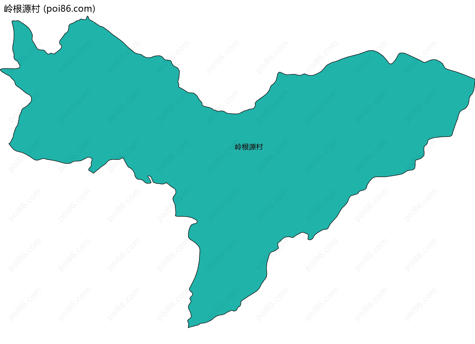 岭根源村边界地图