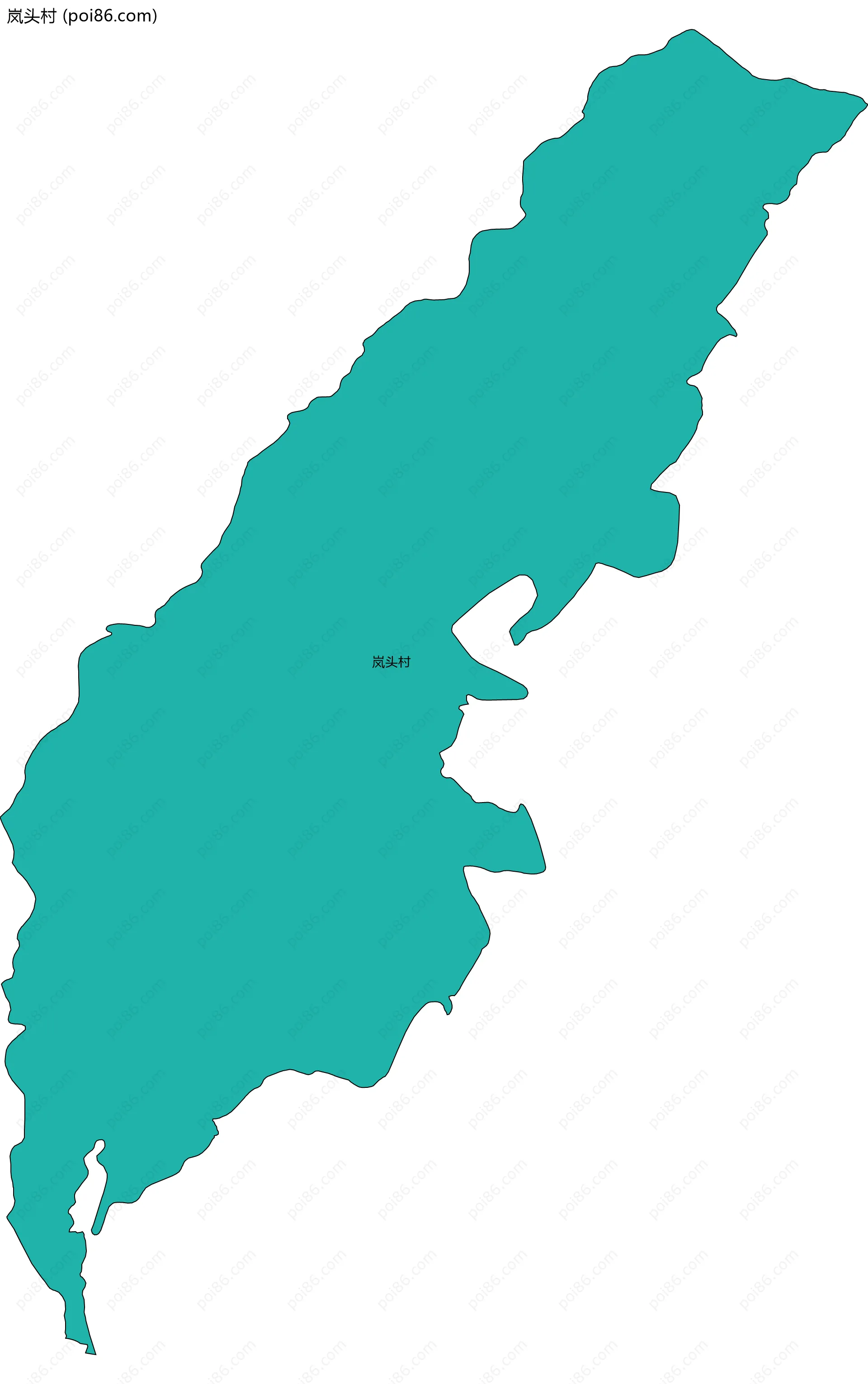 岚头村边界地图