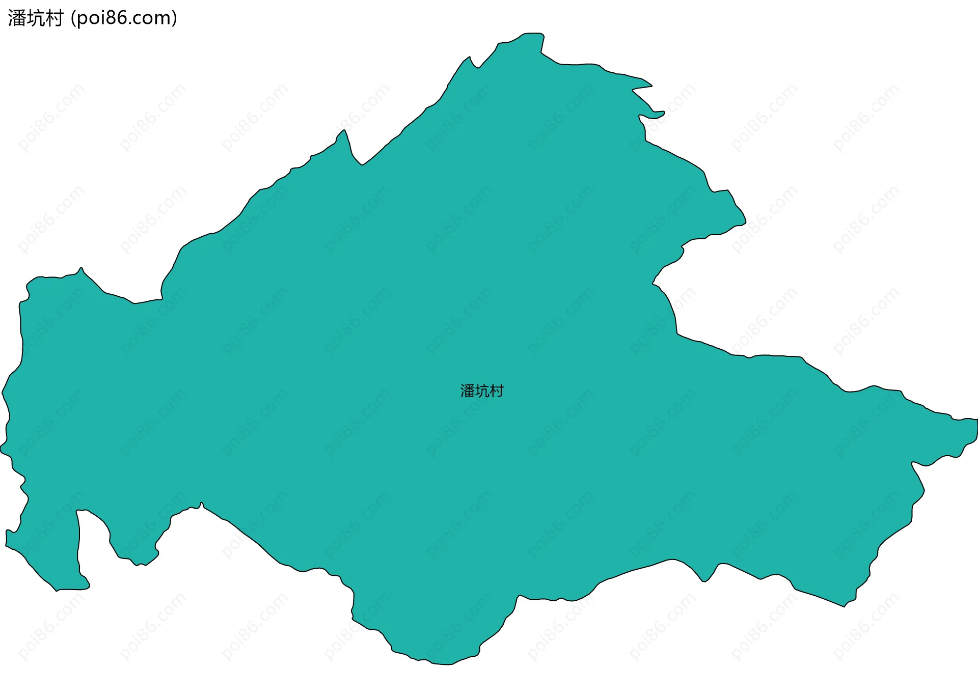 潘坑村边界地图