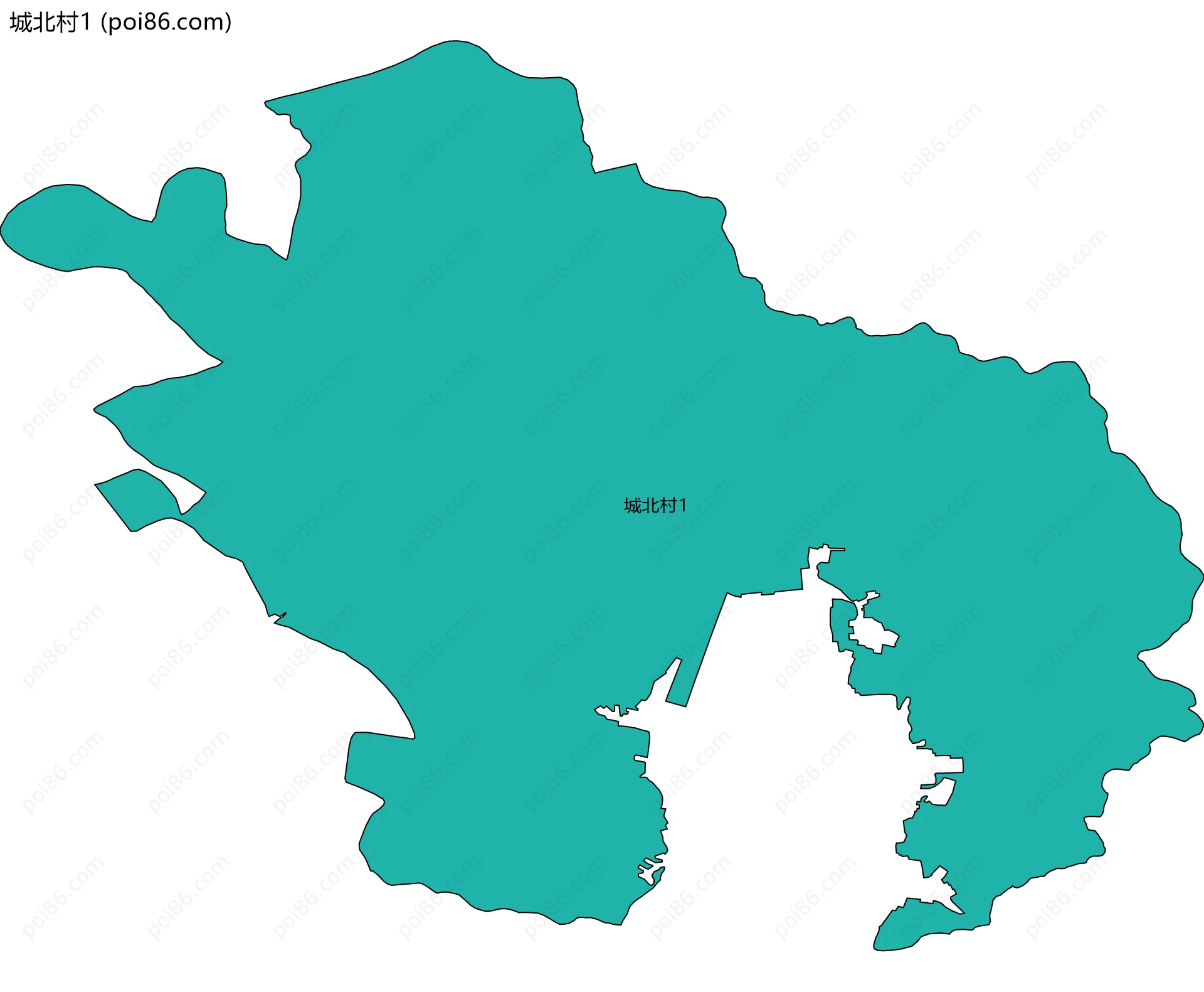 城北村1边界地图