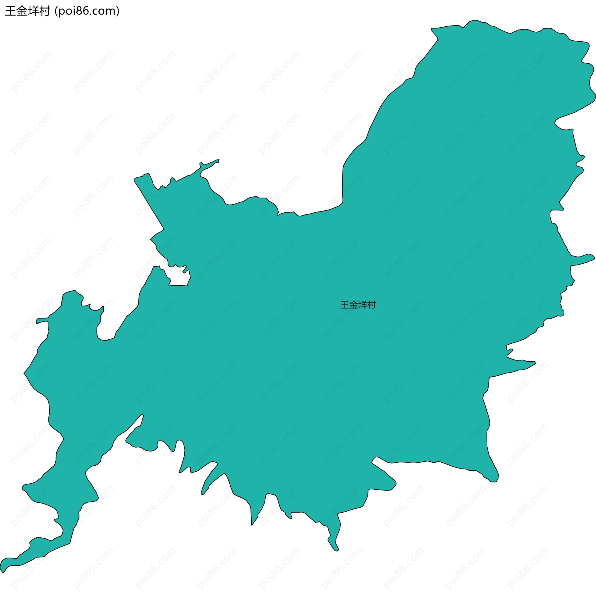 王金垟村边界地图