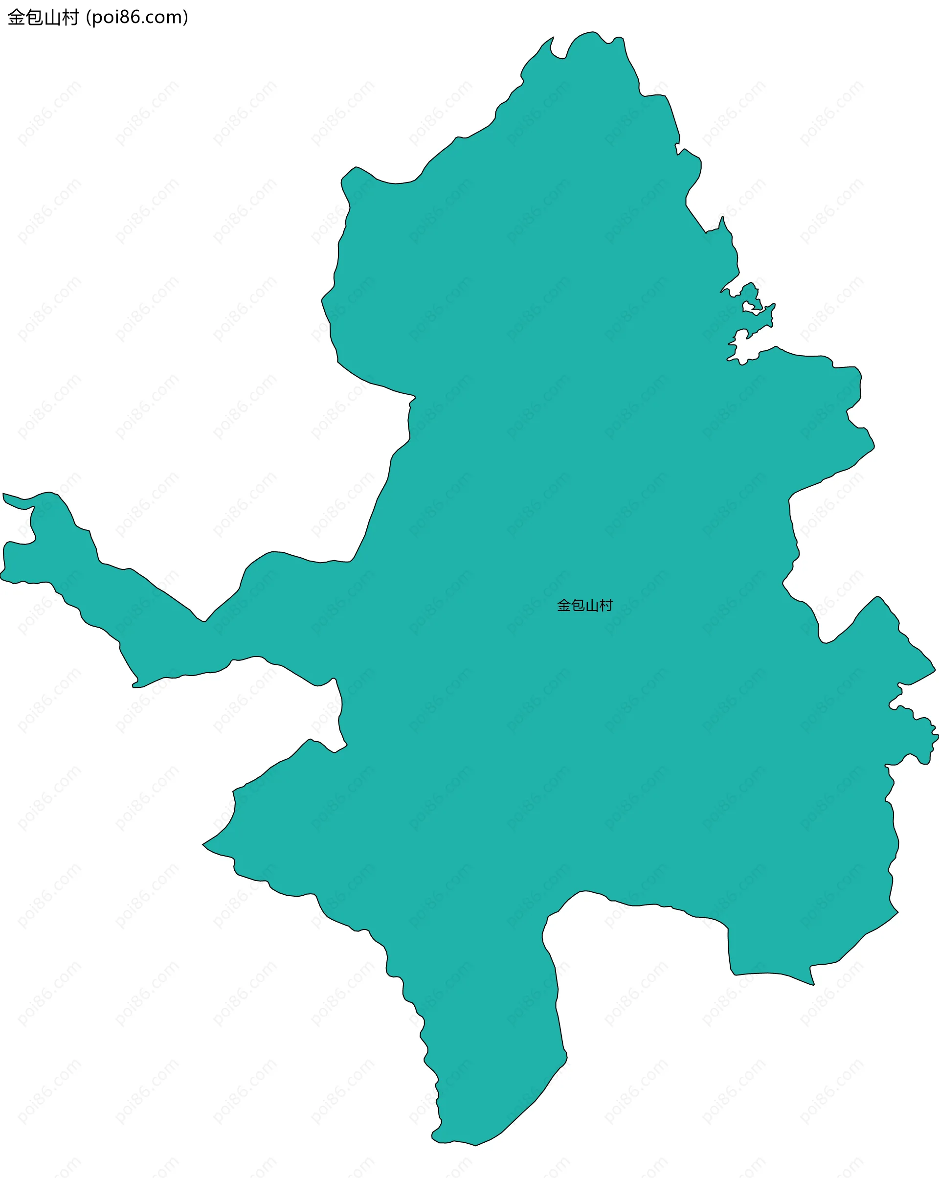 金包山村边界地图
