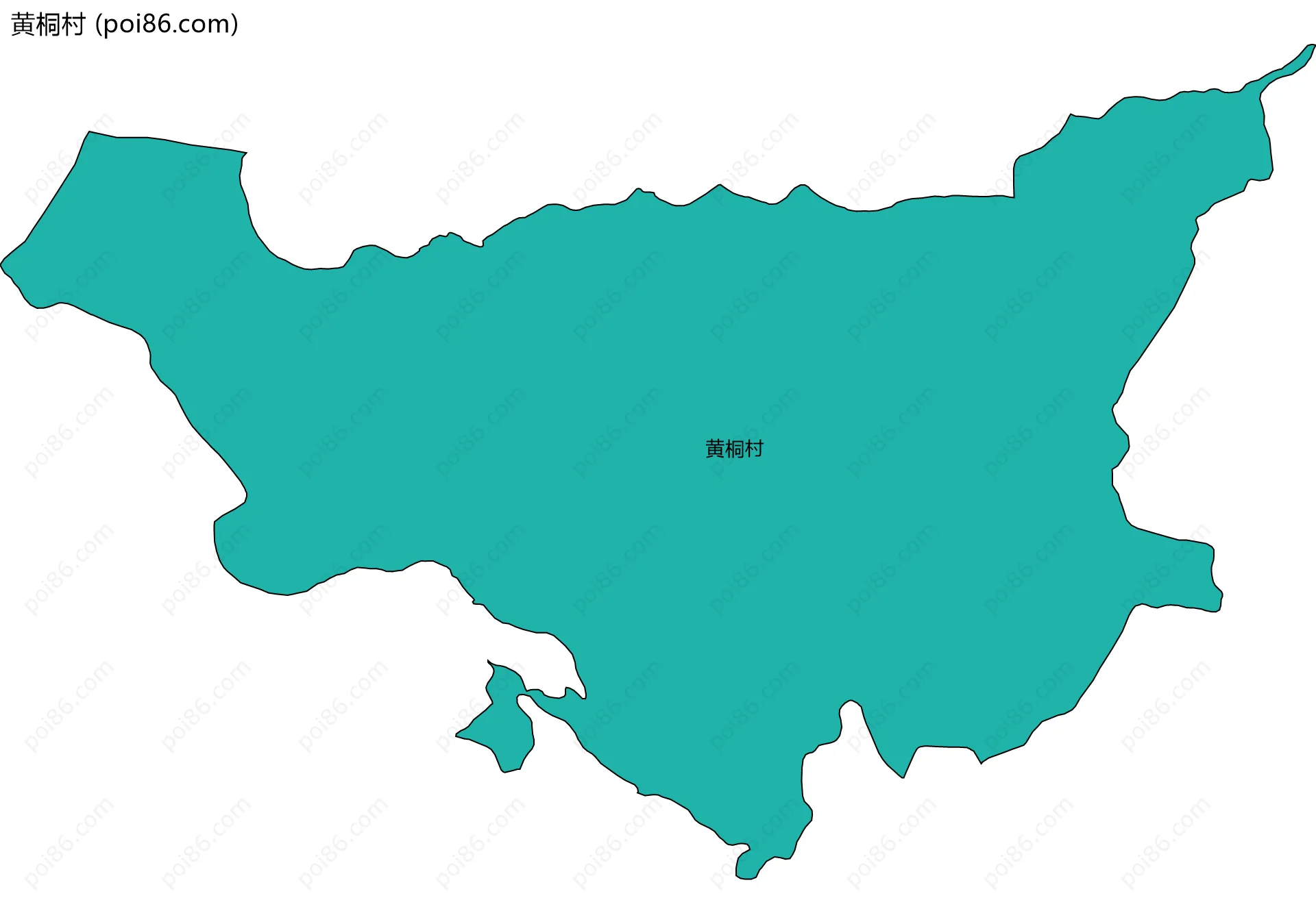 黄桐村边界地图