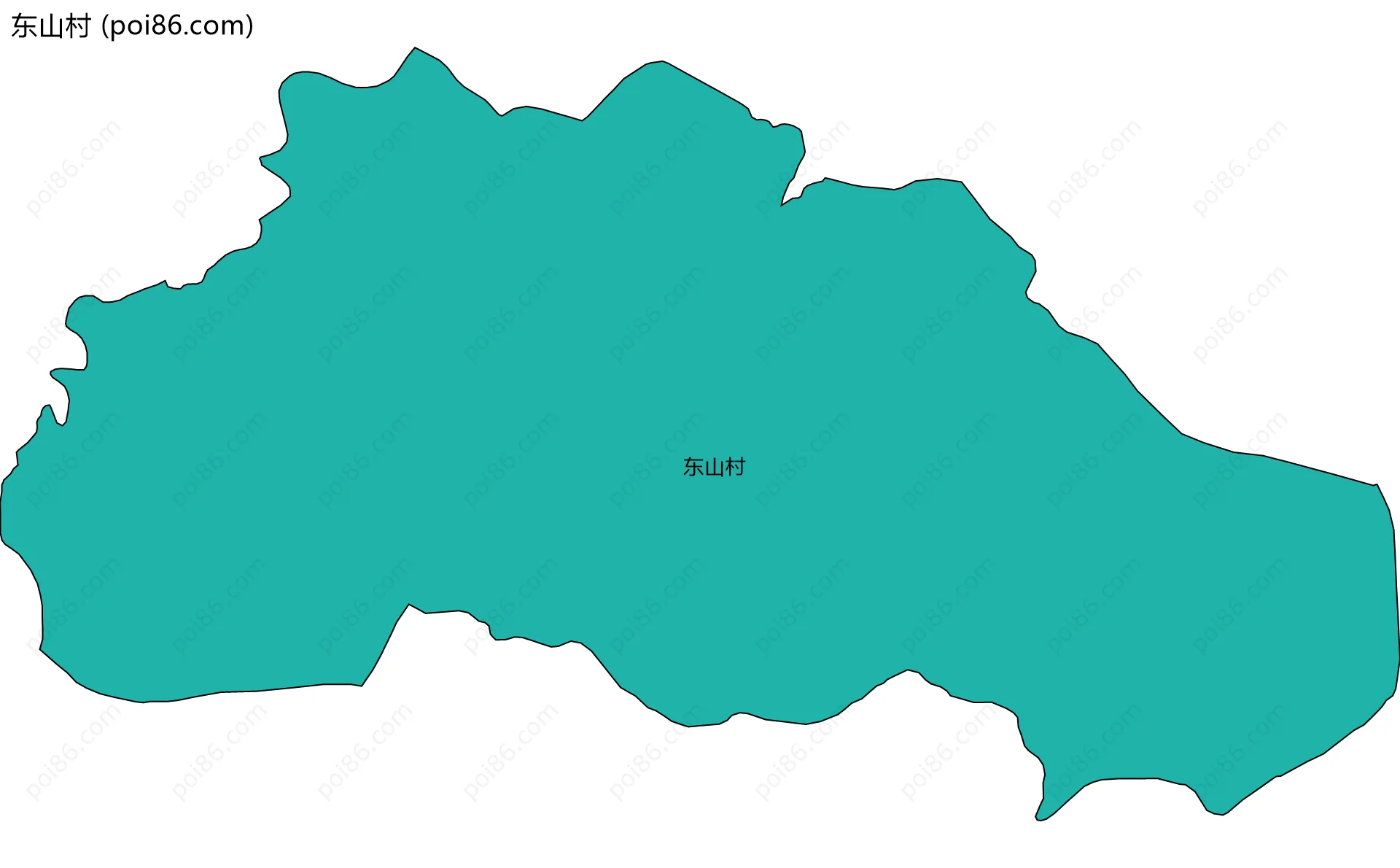东山村边界地图