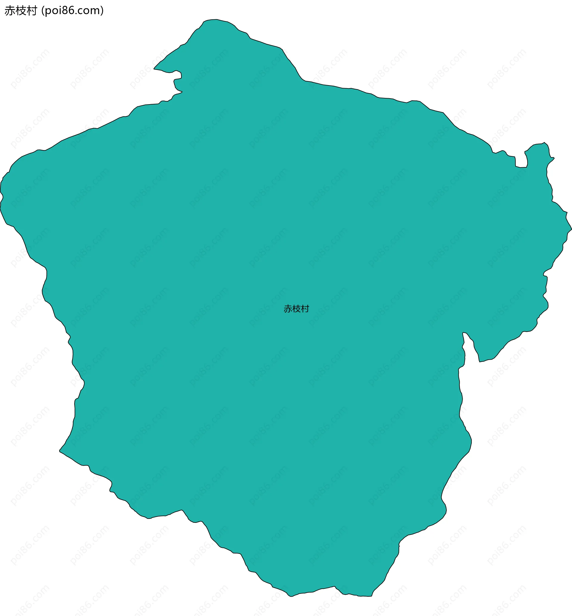 赤枝村边界地图