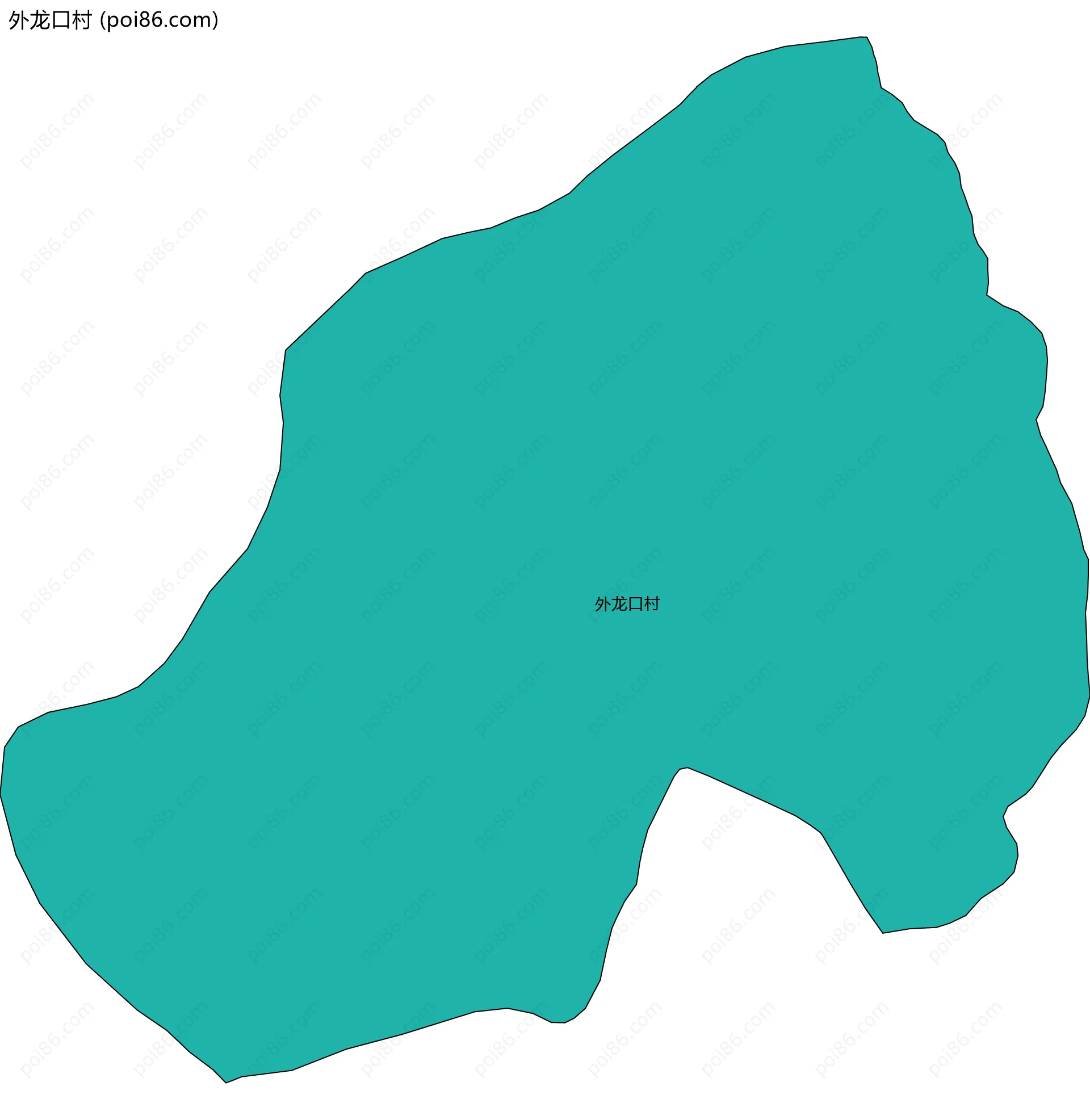 外龙口村边界地图