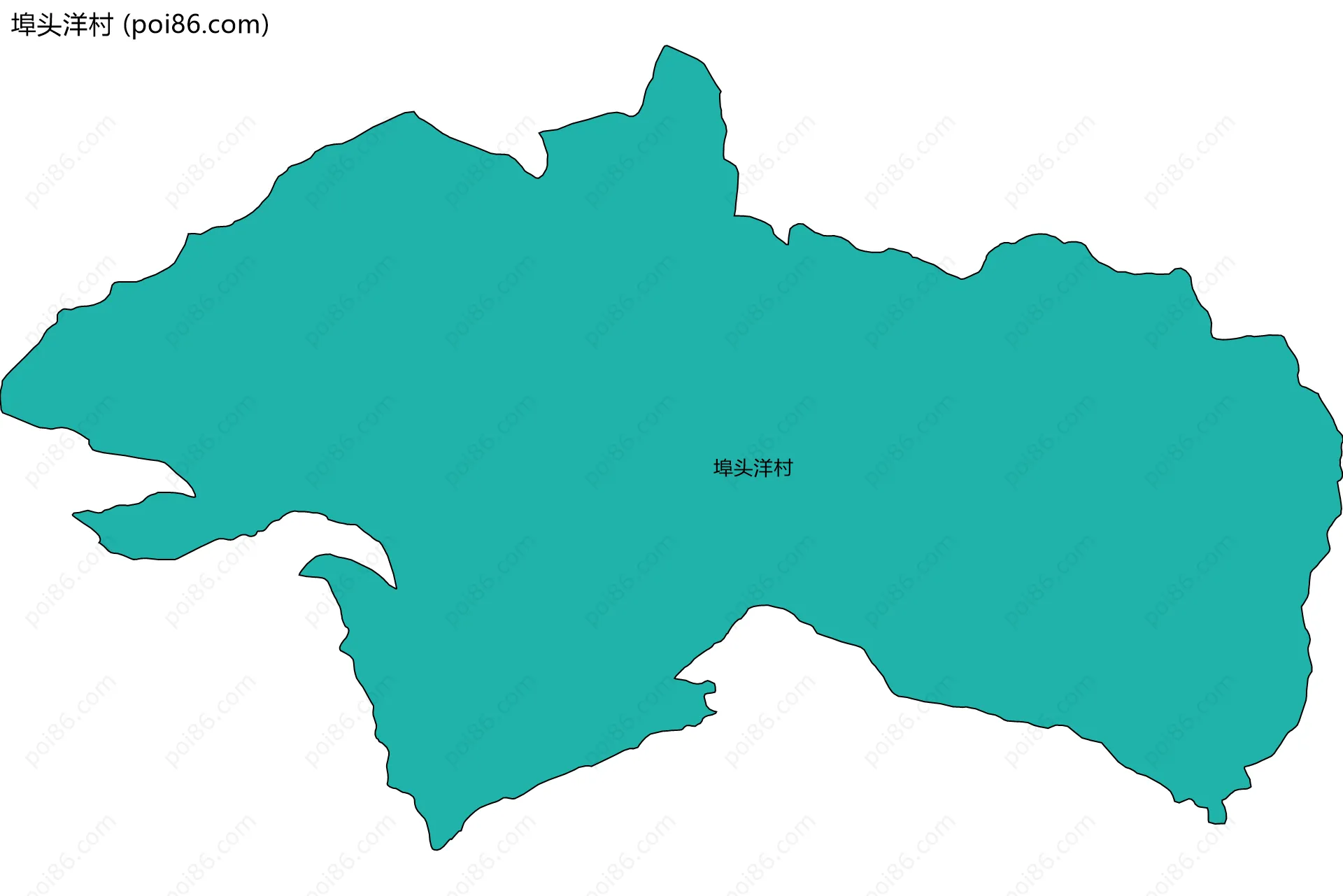 埠头洋村边界地图