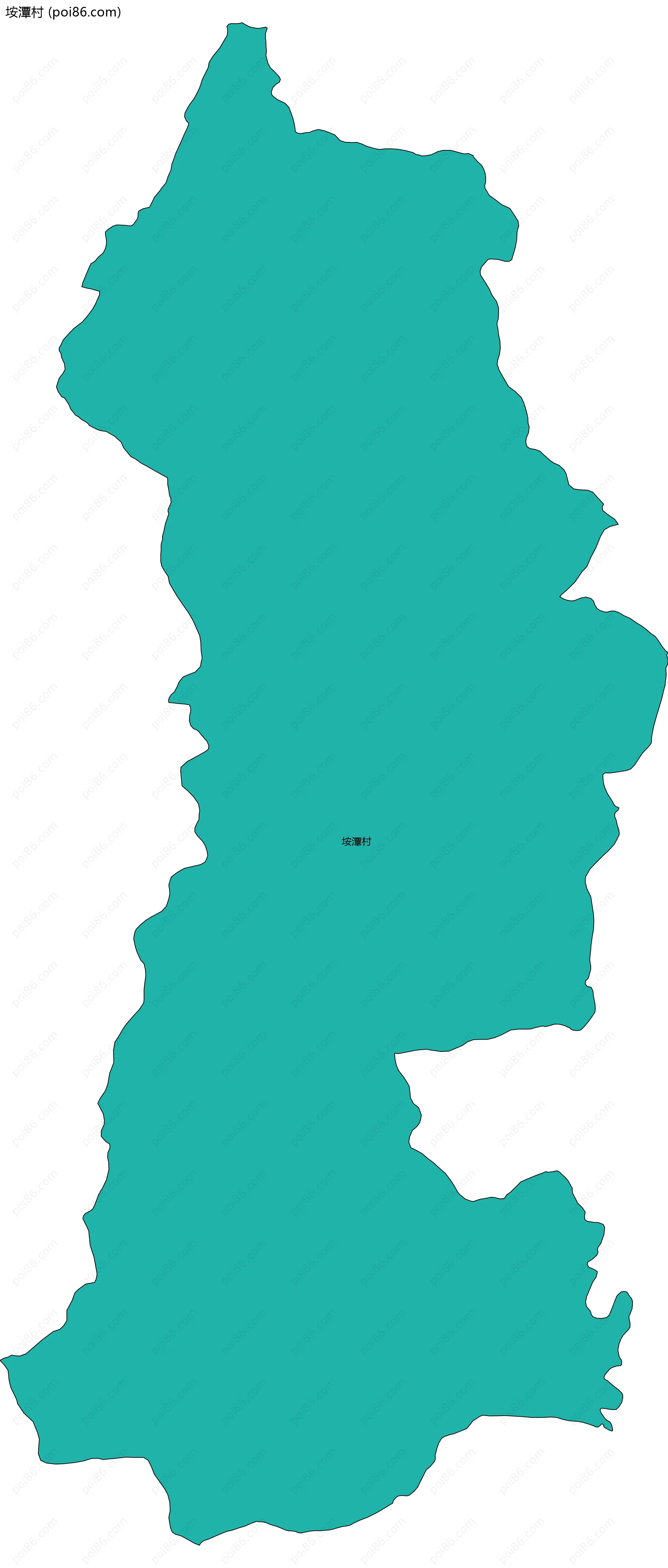 垵潭村边界地图