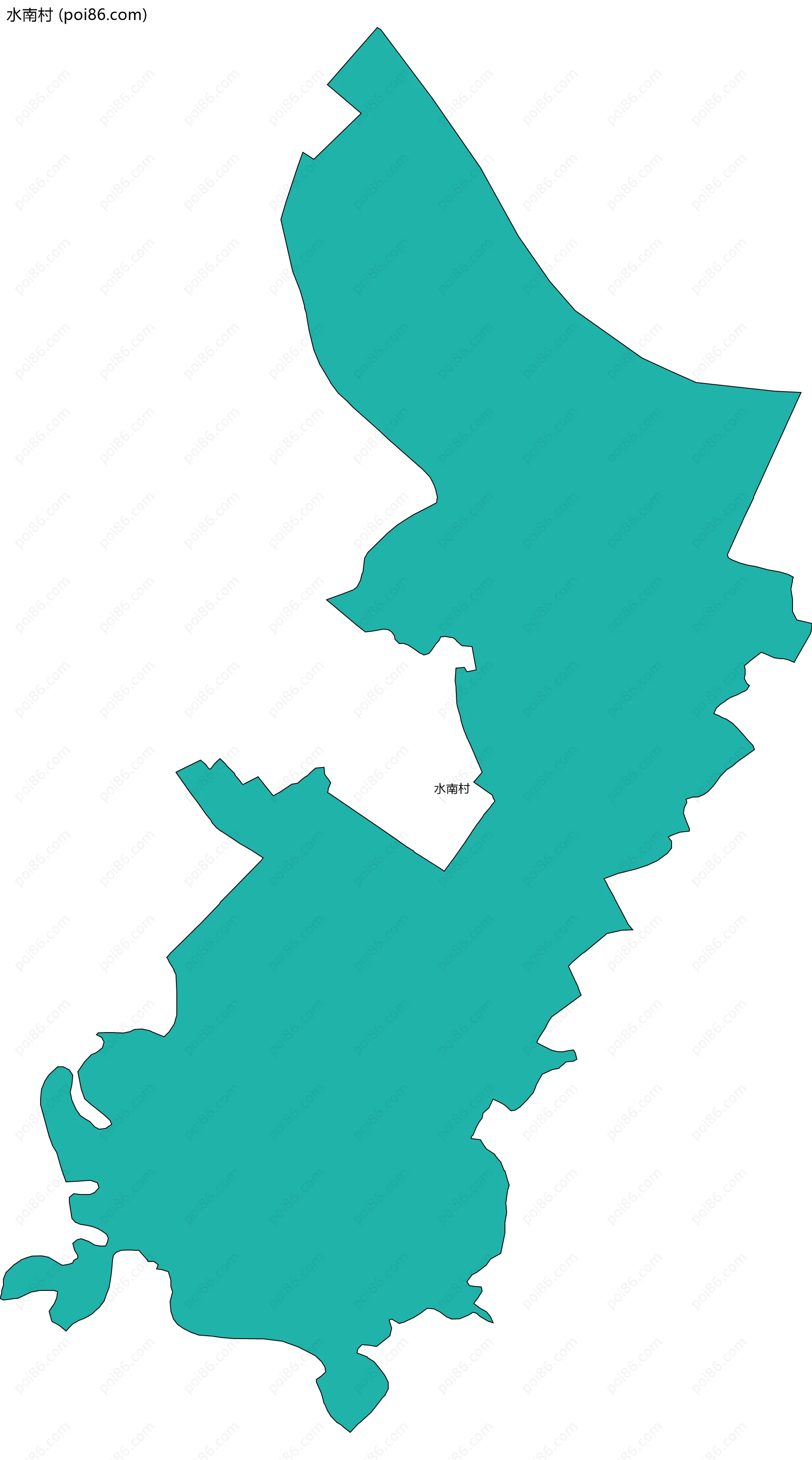 水南村边界地图