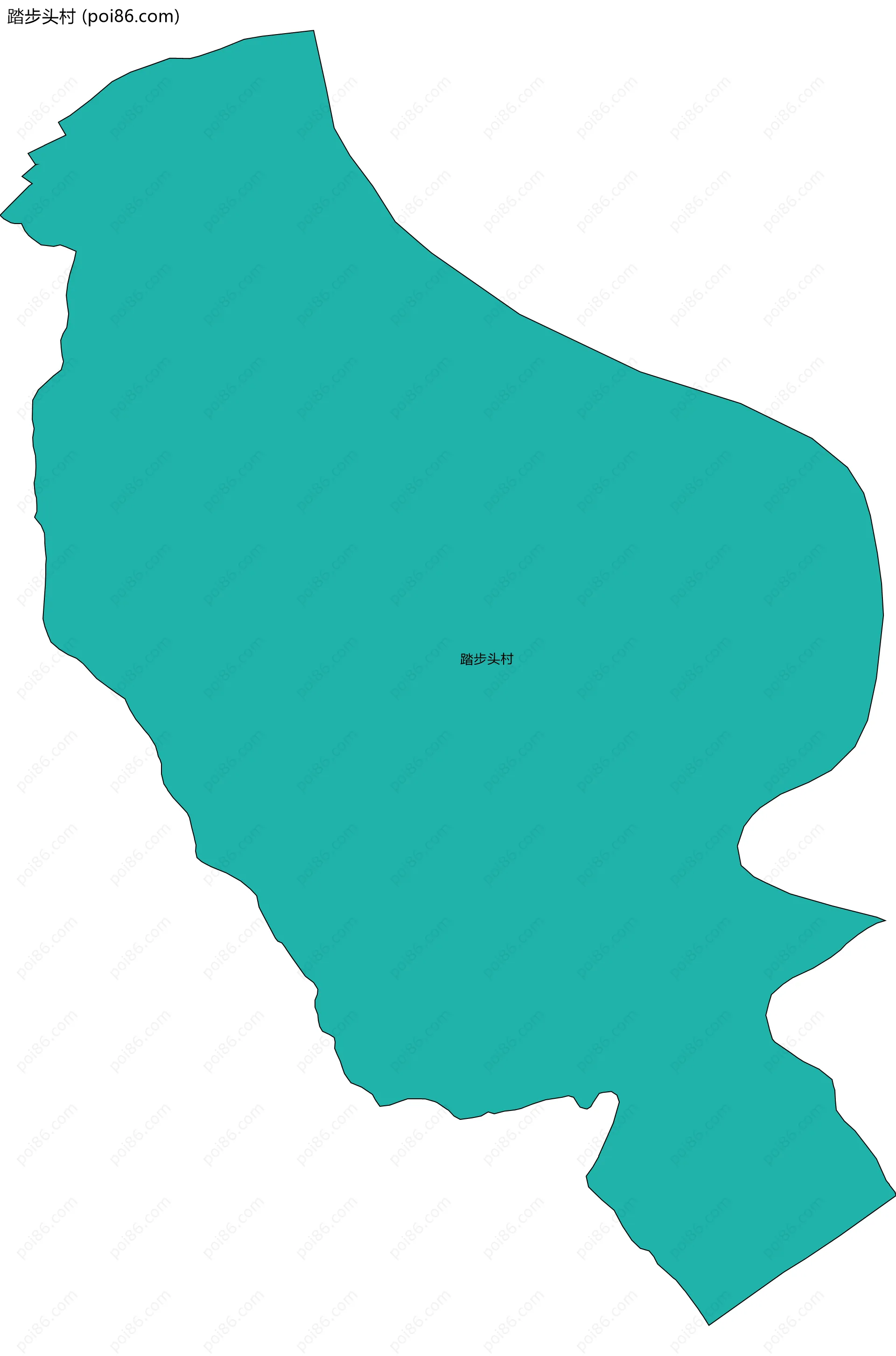踏步头村边界地图