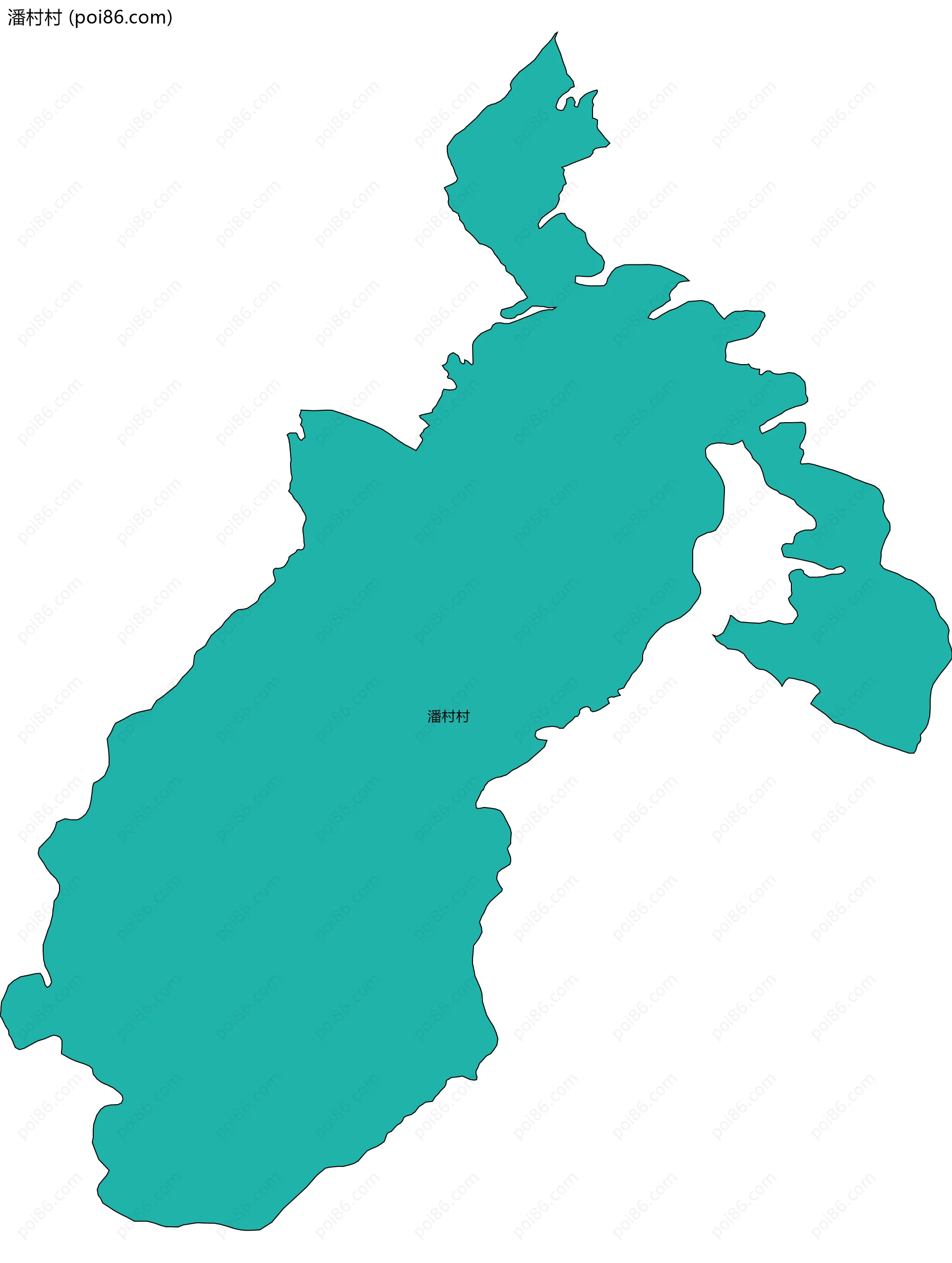 潘村村边界地图