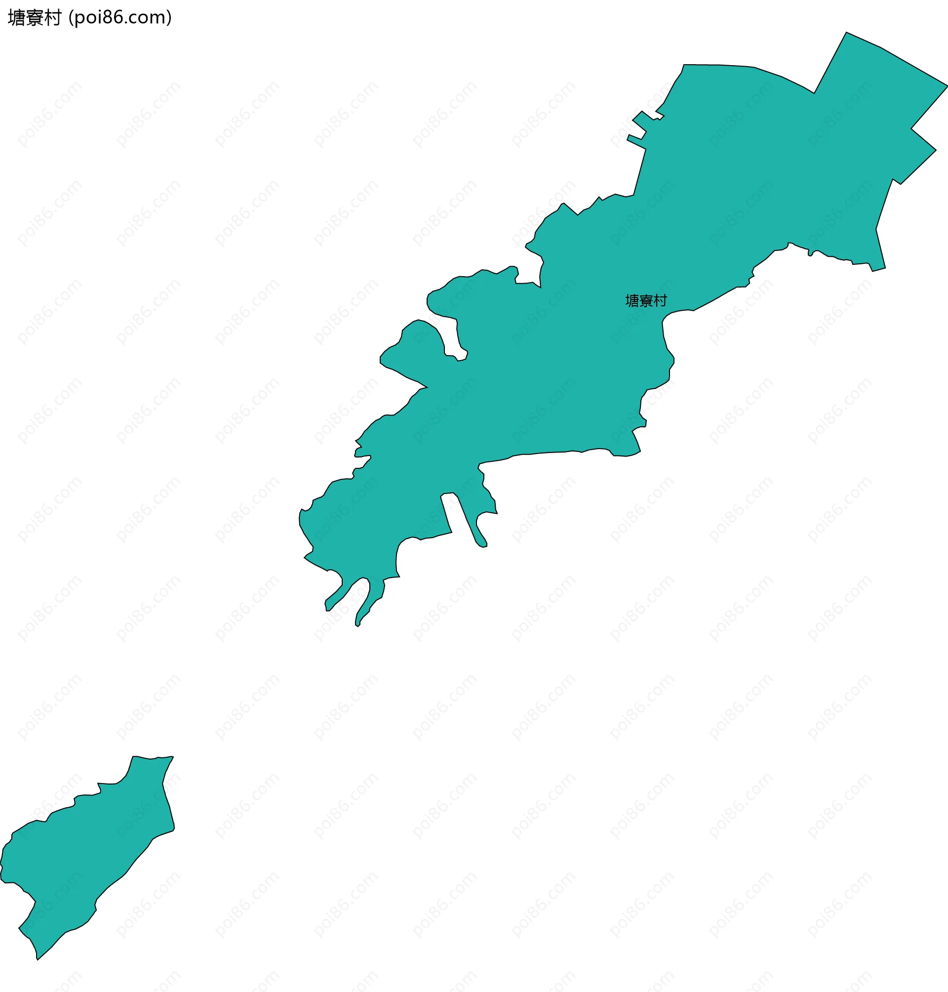 塘寮村边界地图