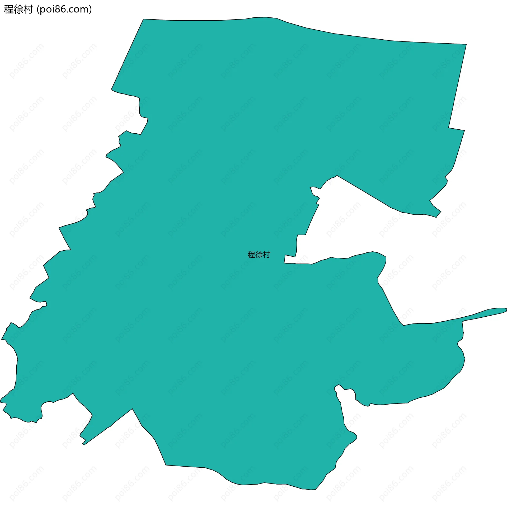 程徐村边界地图