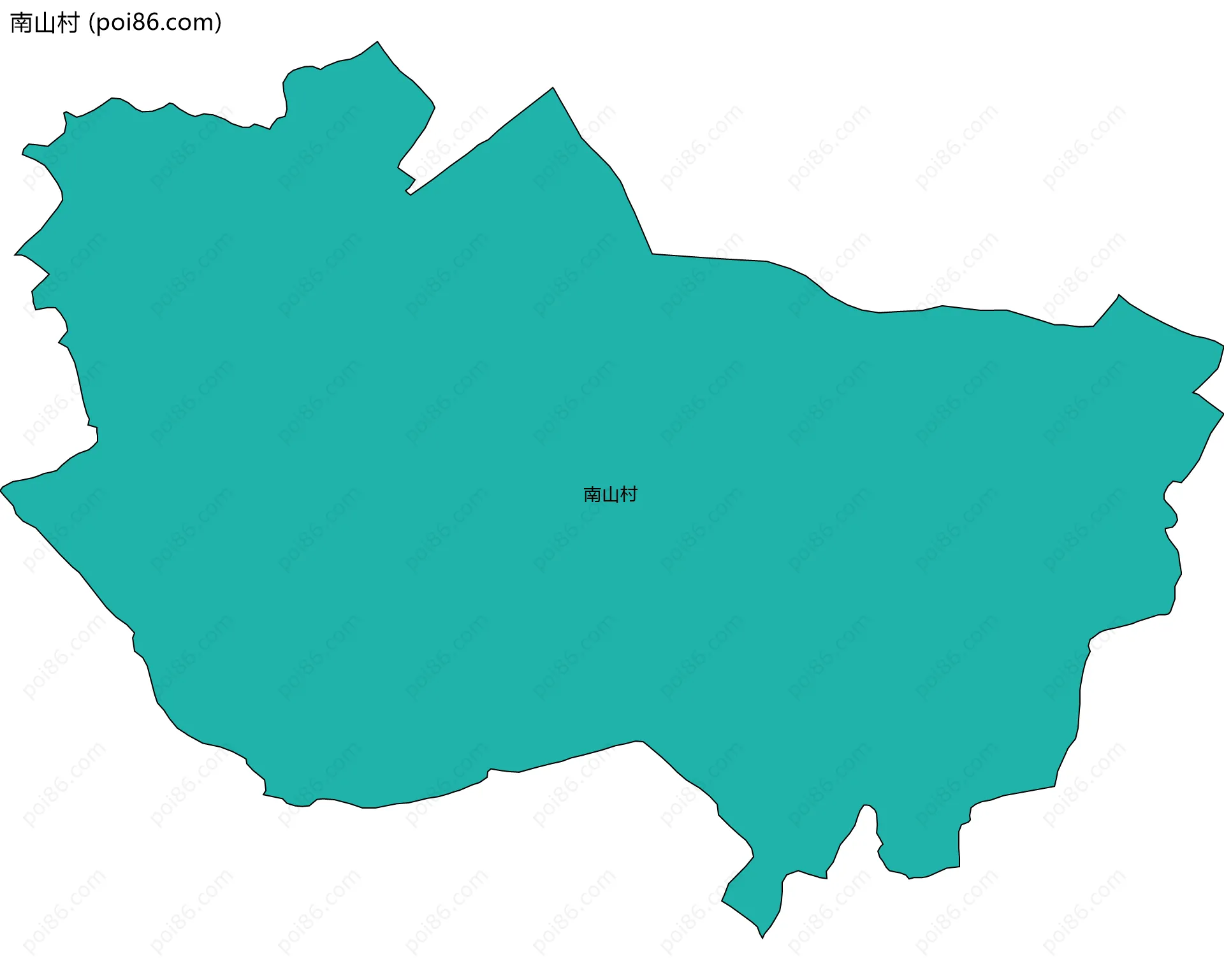 南山村边界地图