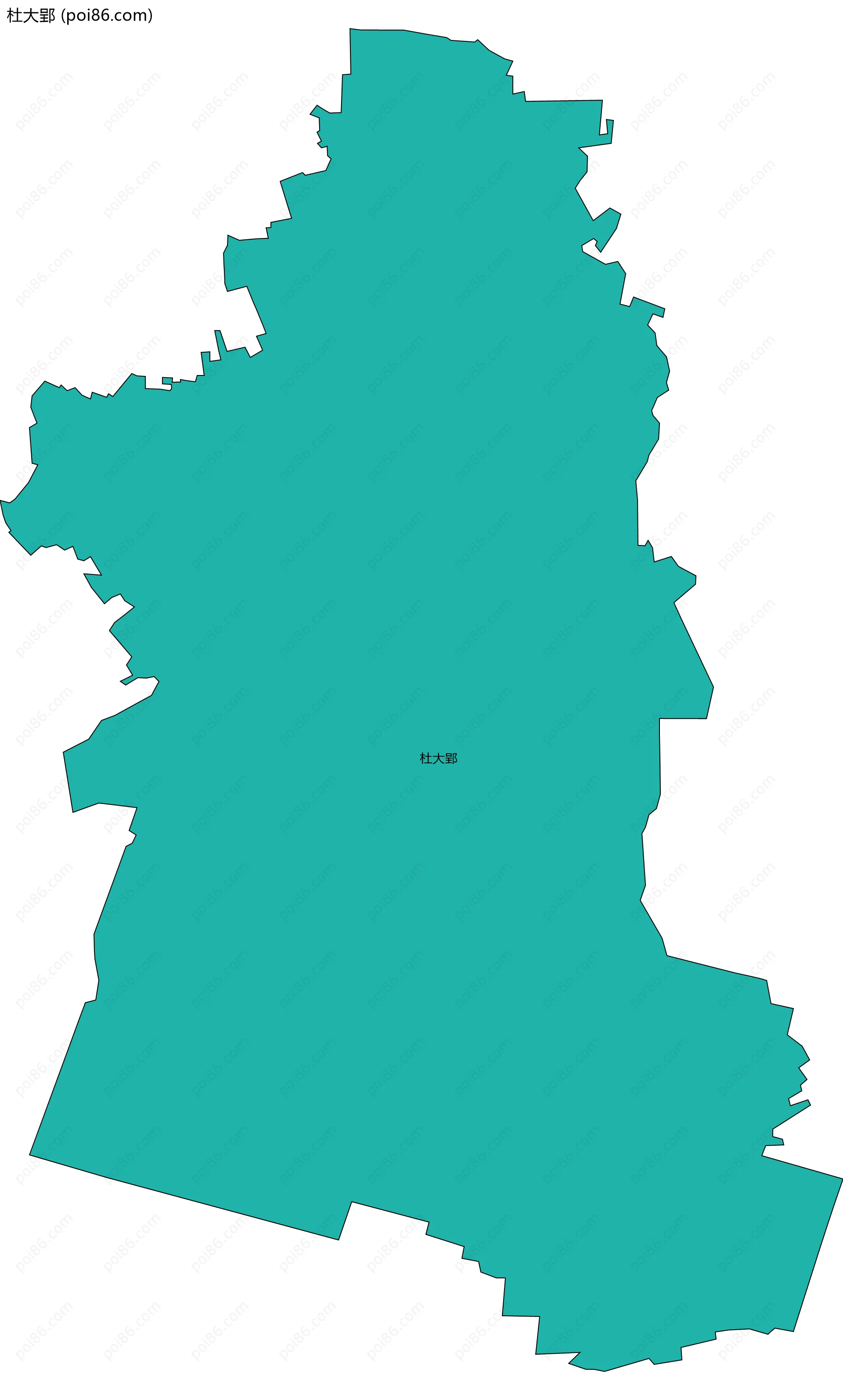 杜大郢边界地图