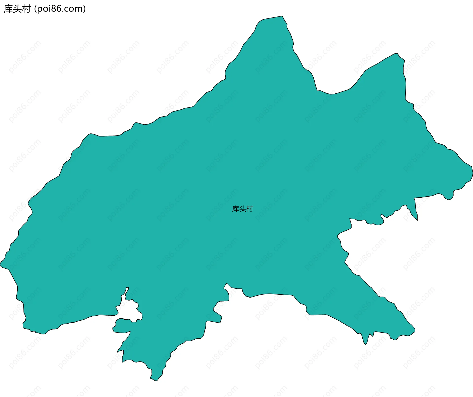 库头村边界地图