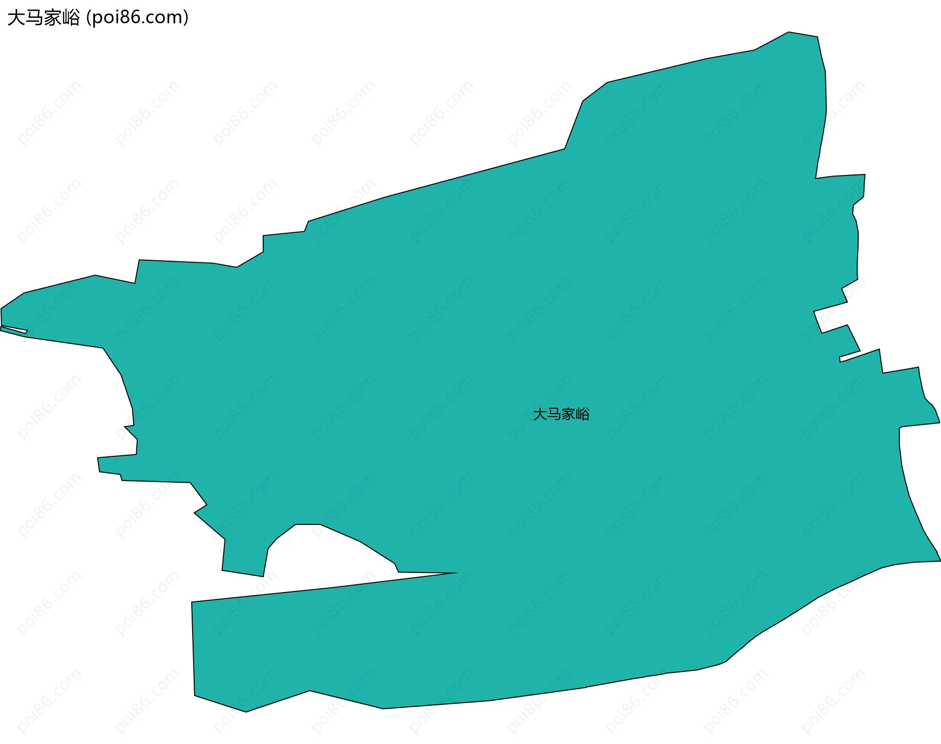 大马家峪边界地图