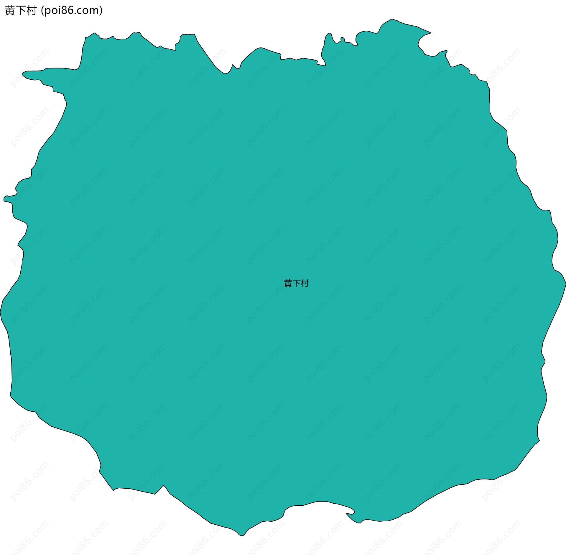 黄下村边界地图