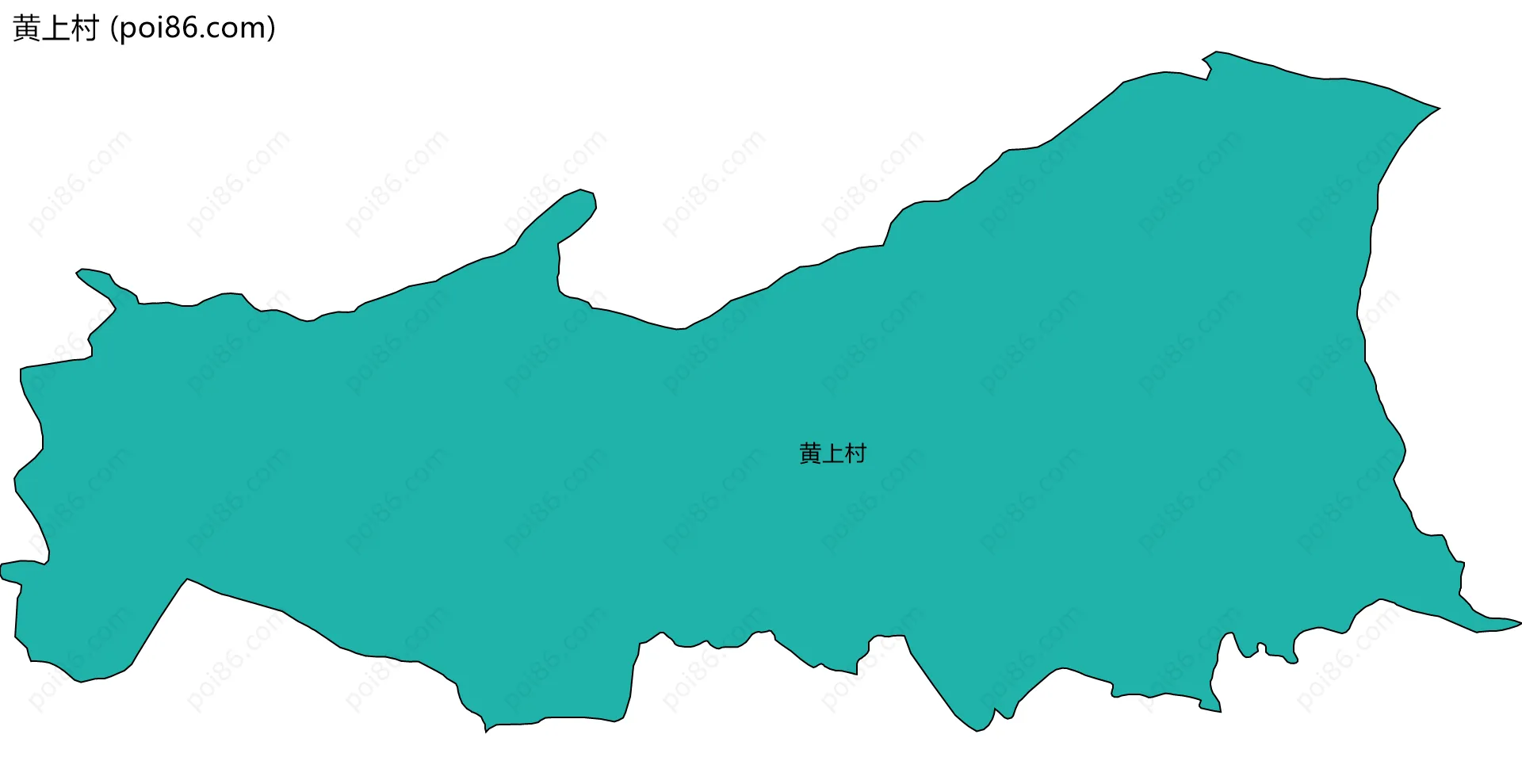 黄上村边界地图