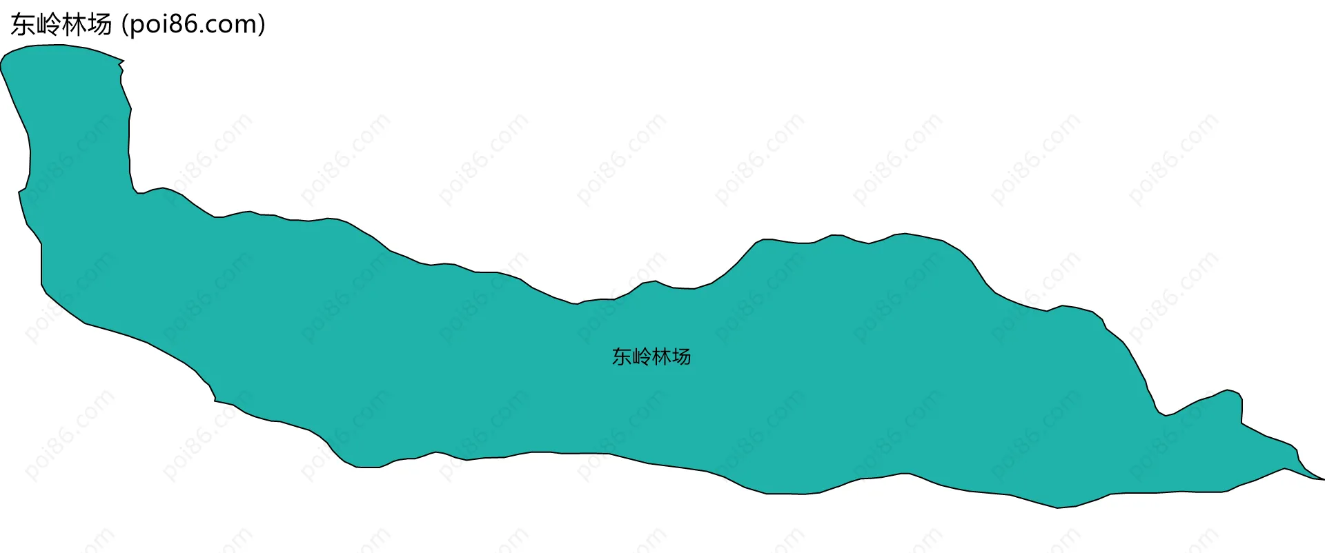 东岭林场边界地图