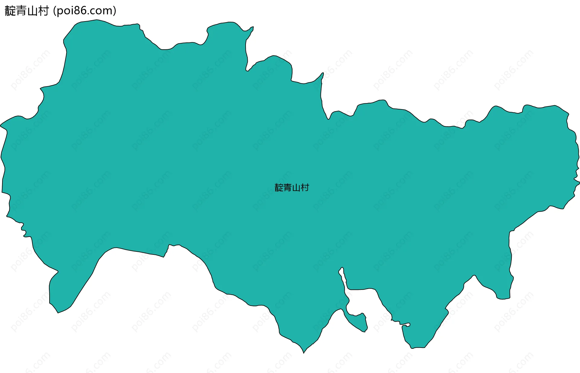 靛青山村边界地图