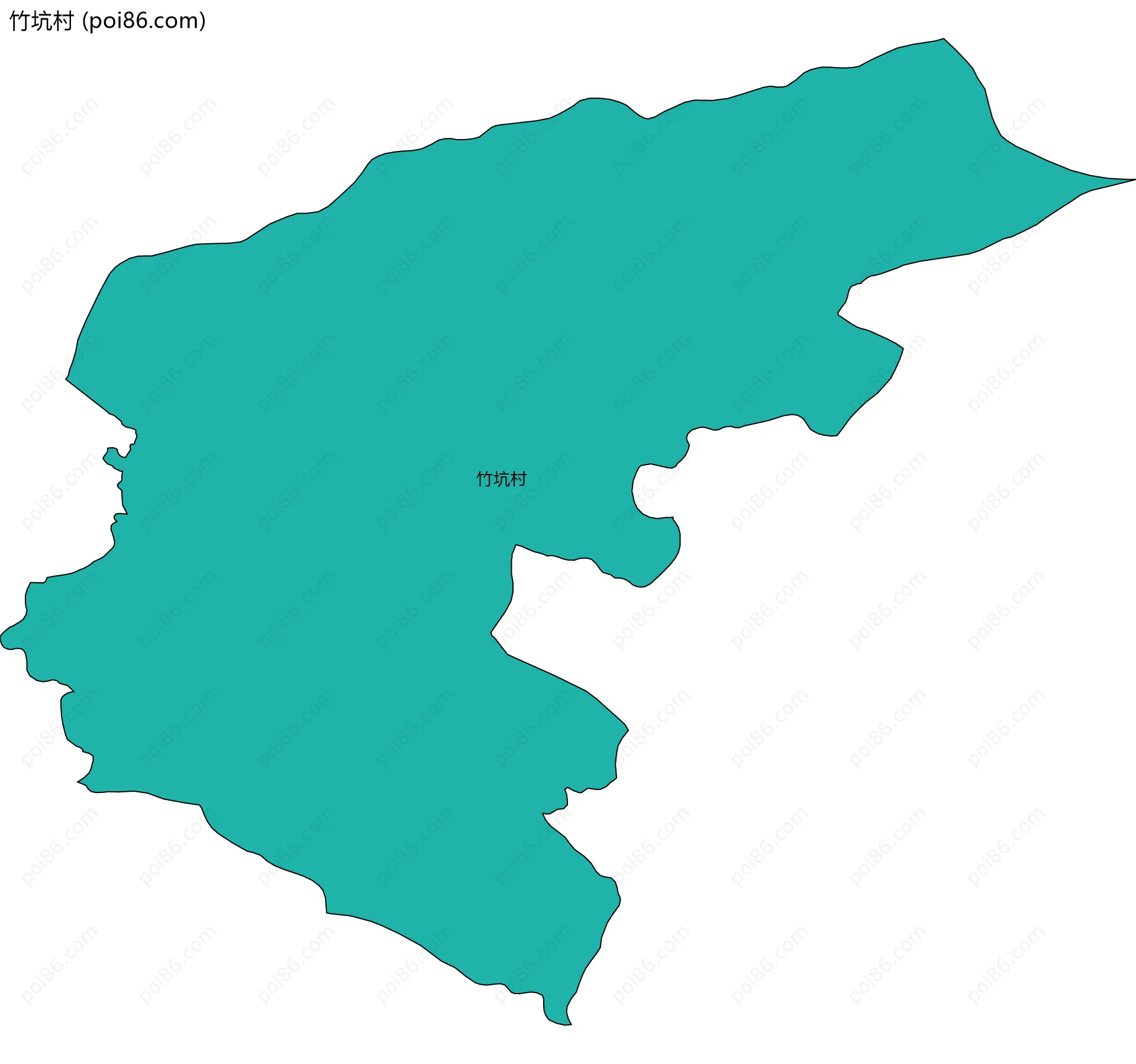 竹坑村边界地图