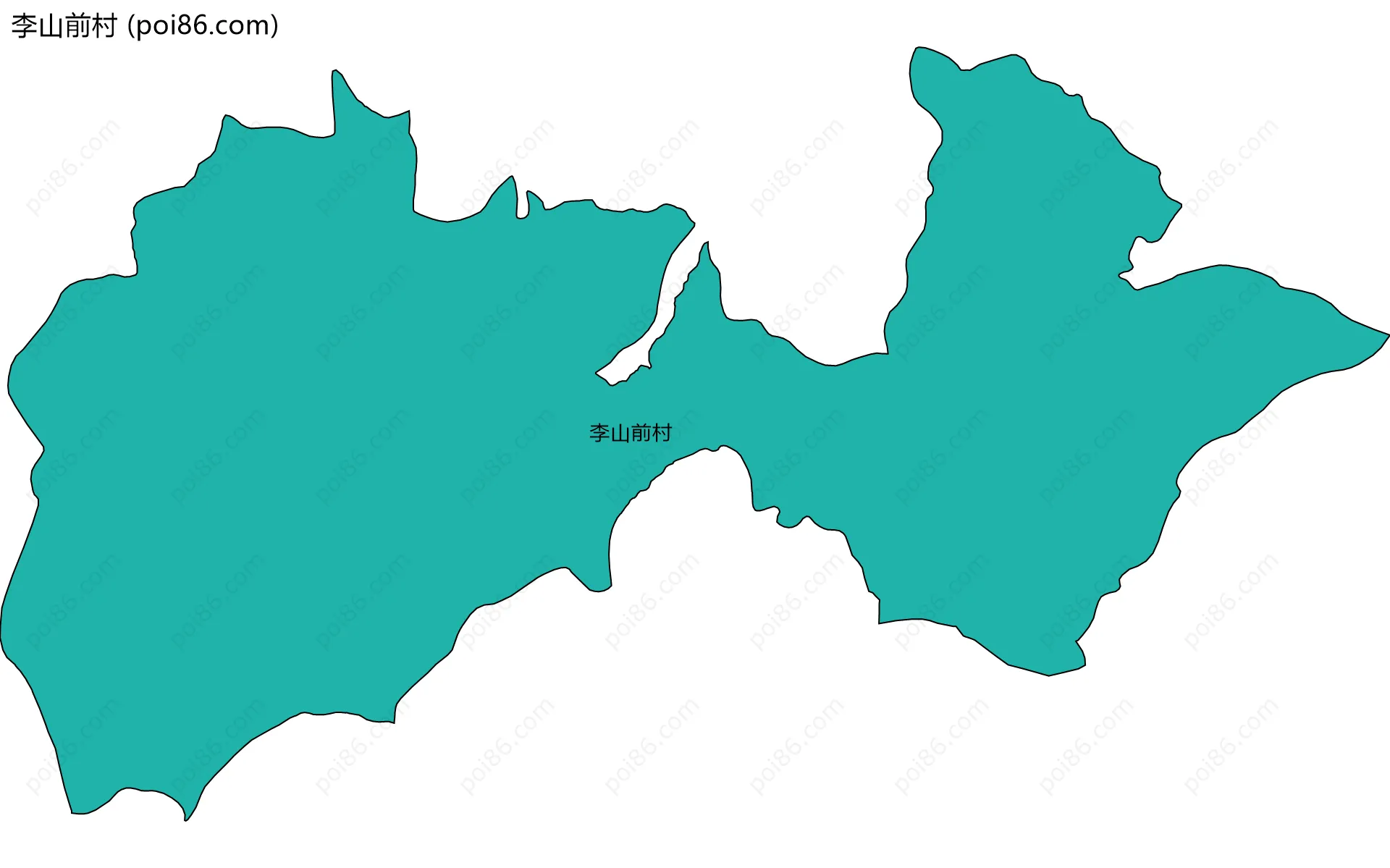 李山前村边界地图