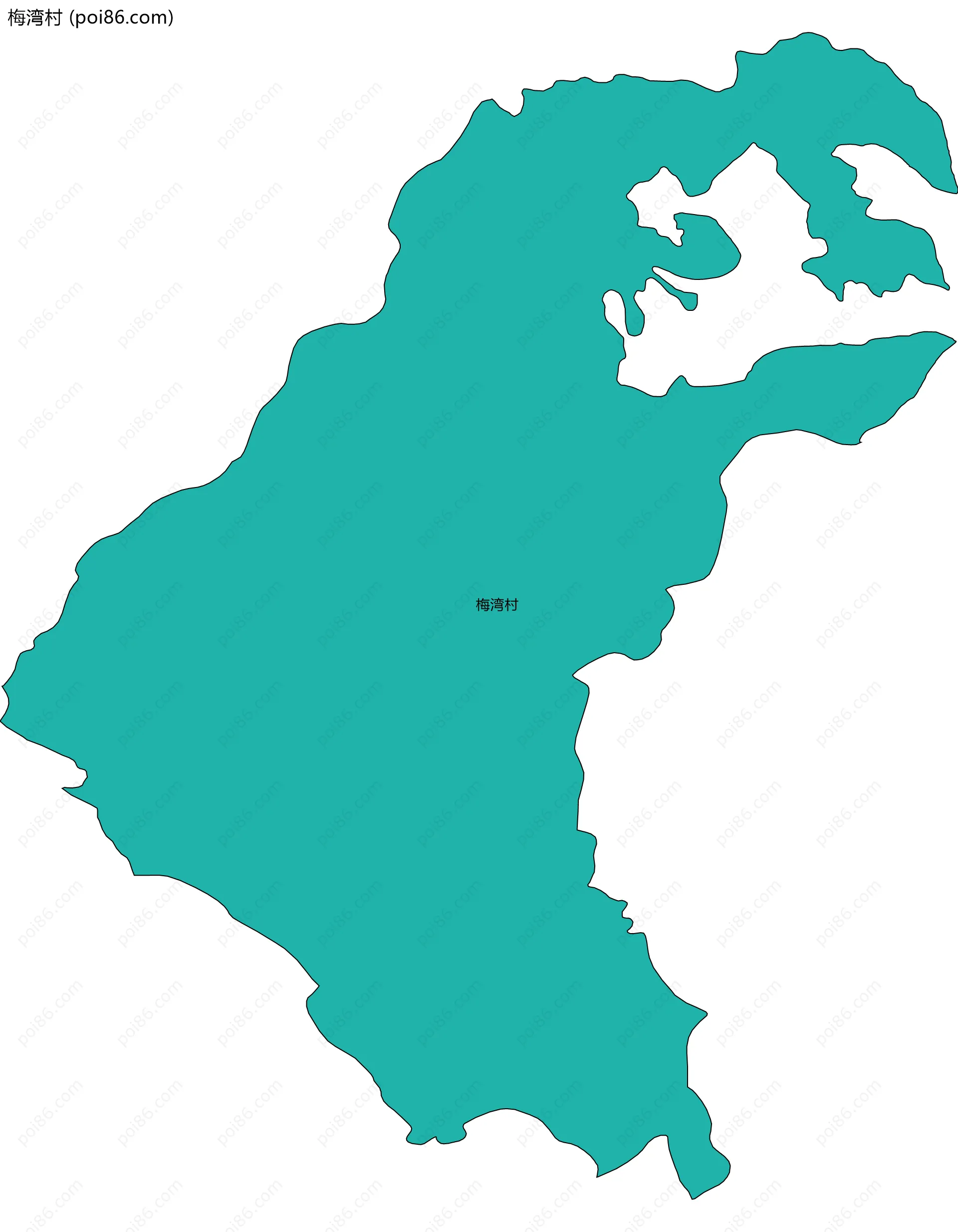 梅湾村边界地图