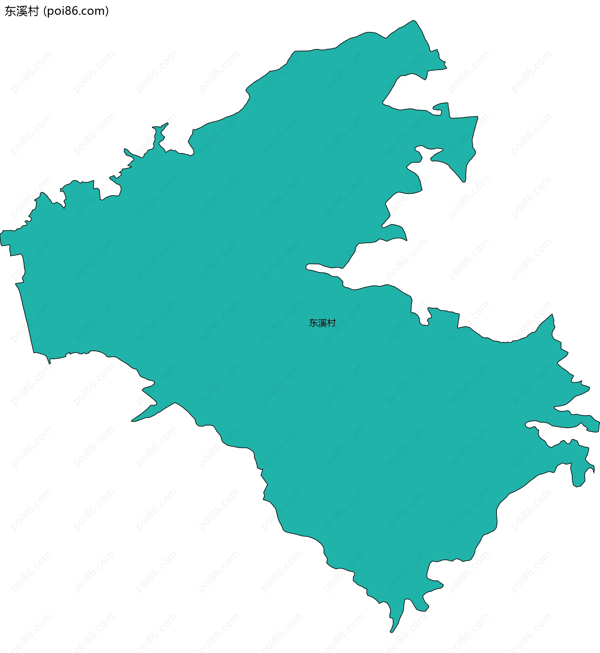 东溪村边界地图
