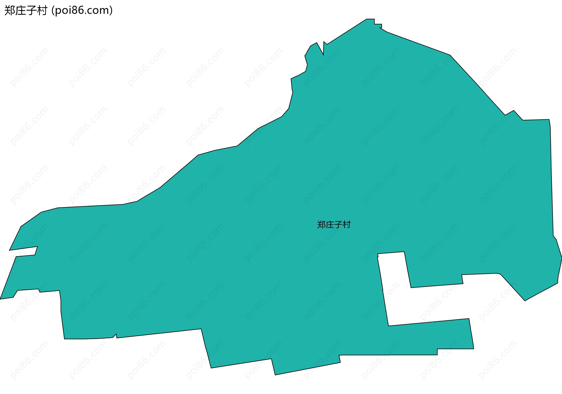 郑庄子村边界地图
