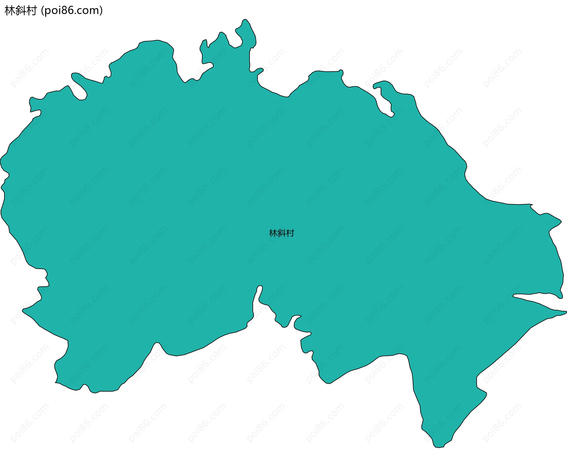 林斜村边界地图