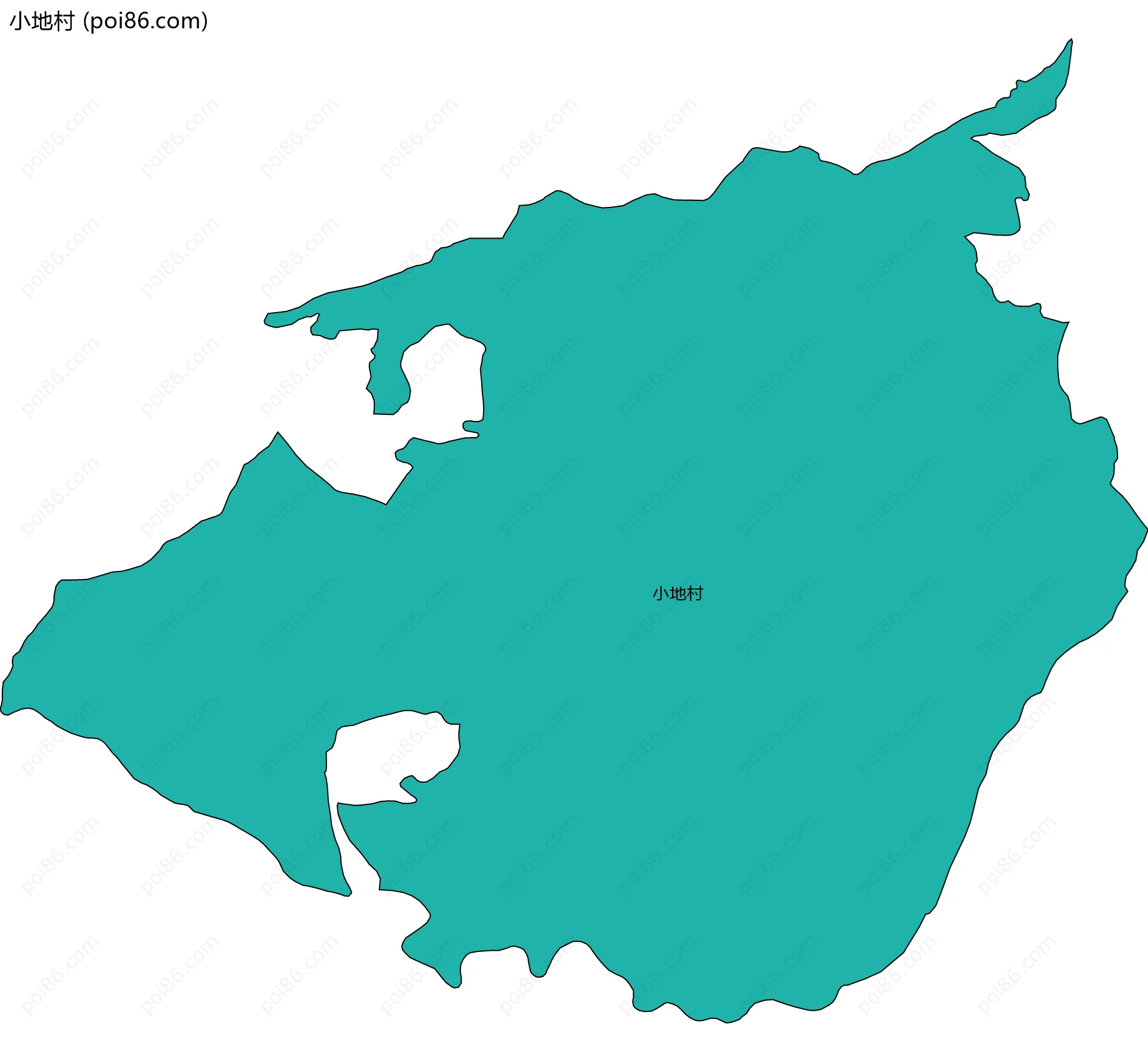 小地村边界地图