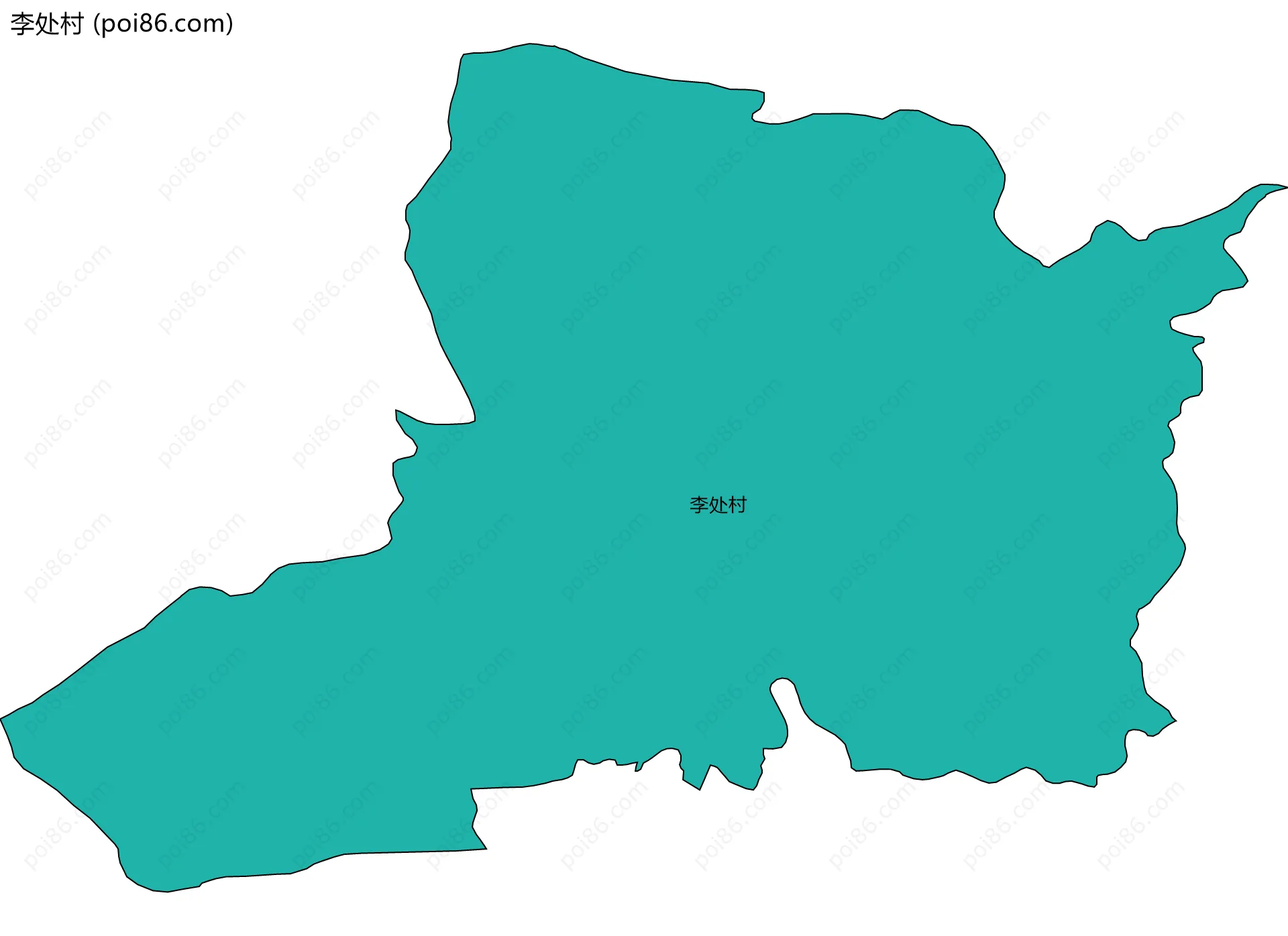李处村边界地图