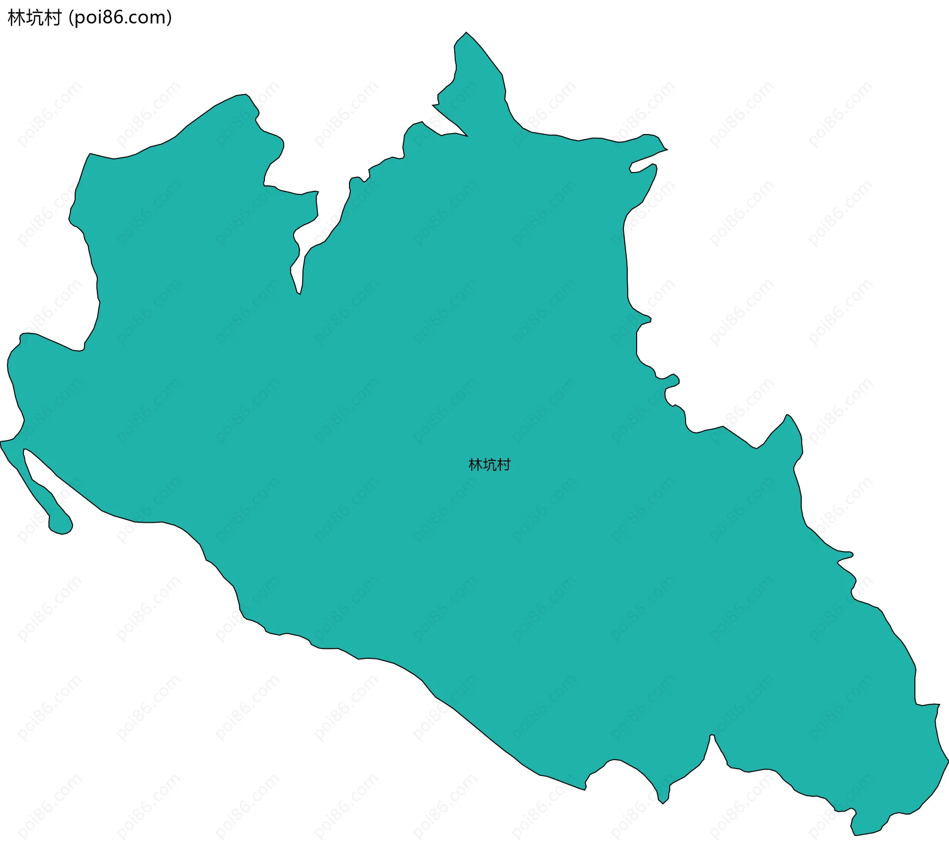 林坑村边界地图