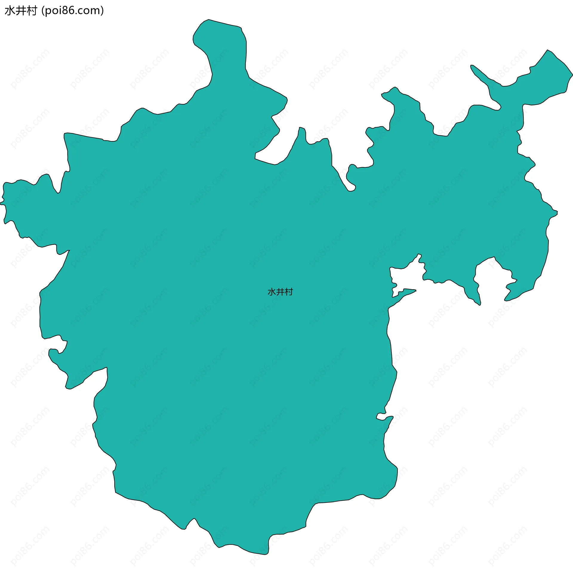 水井村边界地图