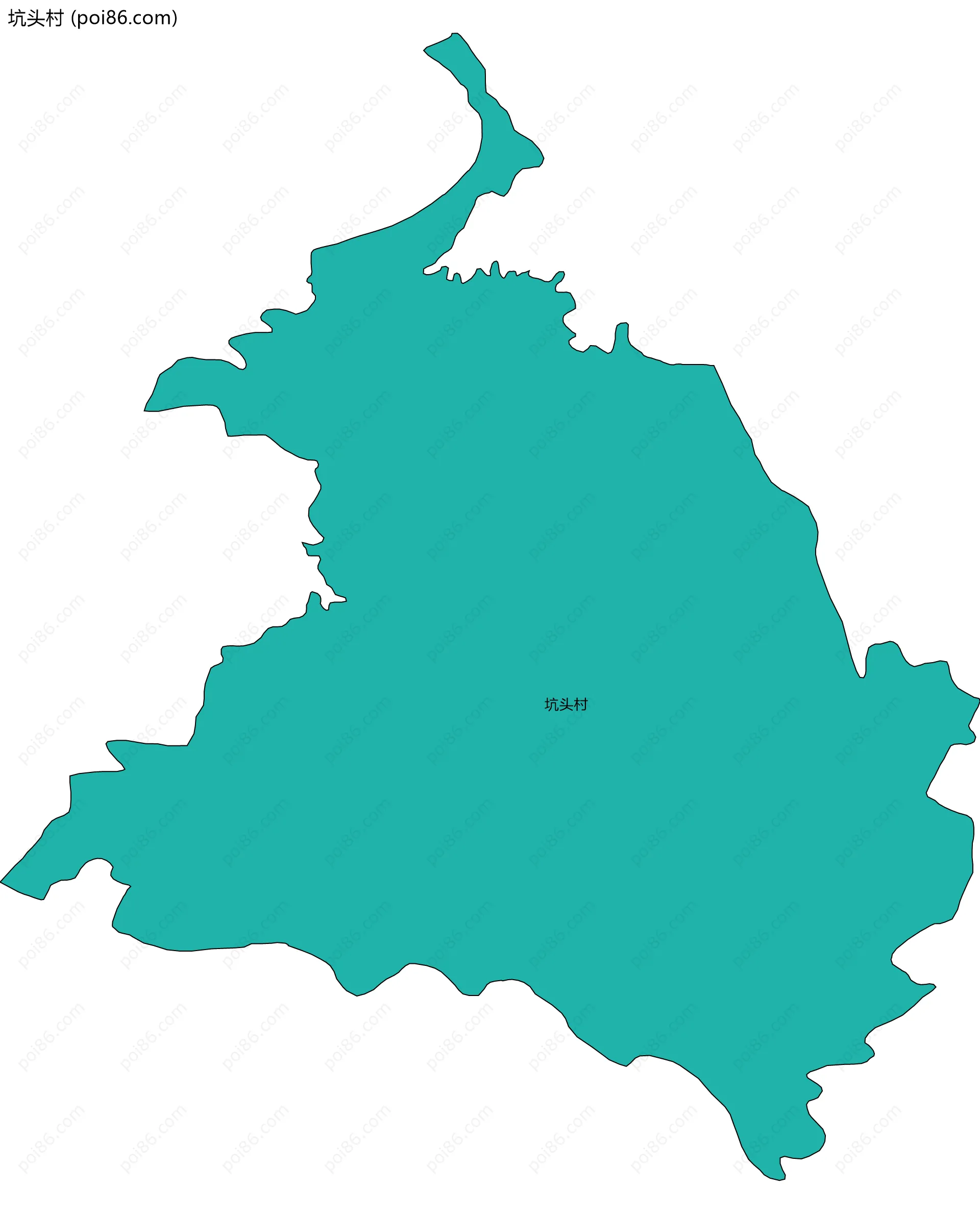 坑头村边界地图