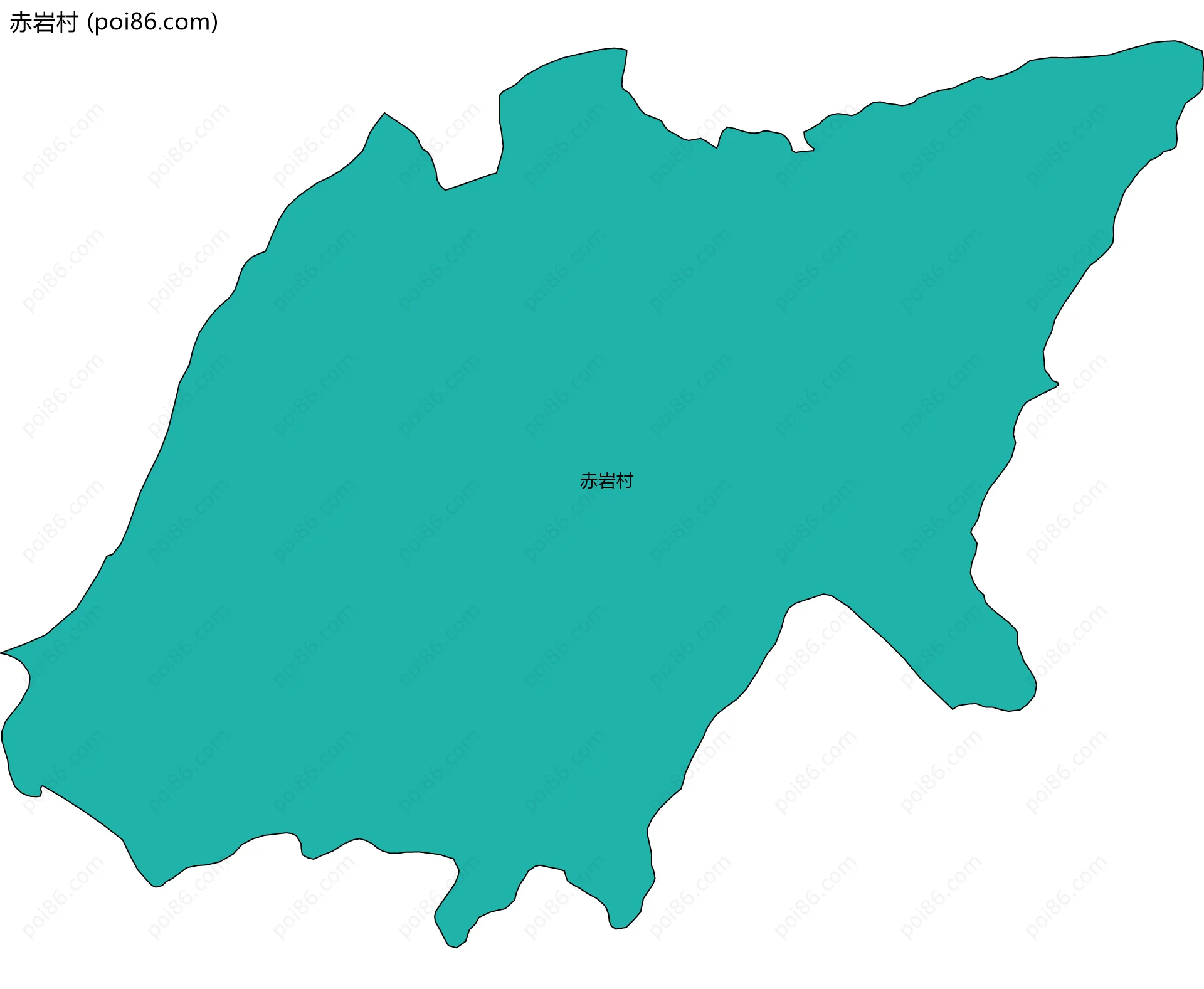 赤岩村边界地图